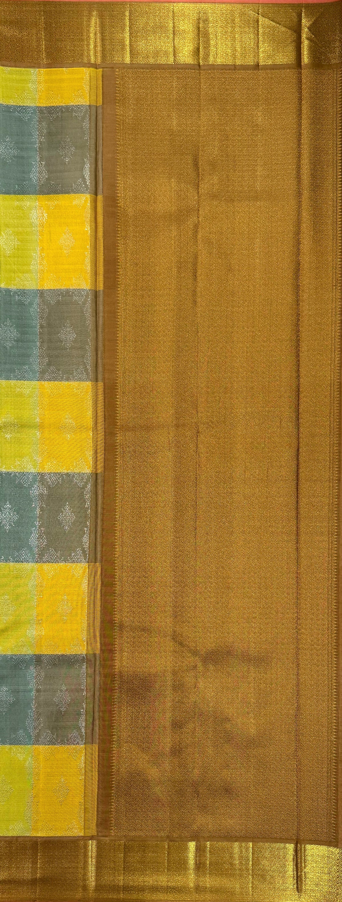 Multicolor Pure Silk Kanjivaram Saree