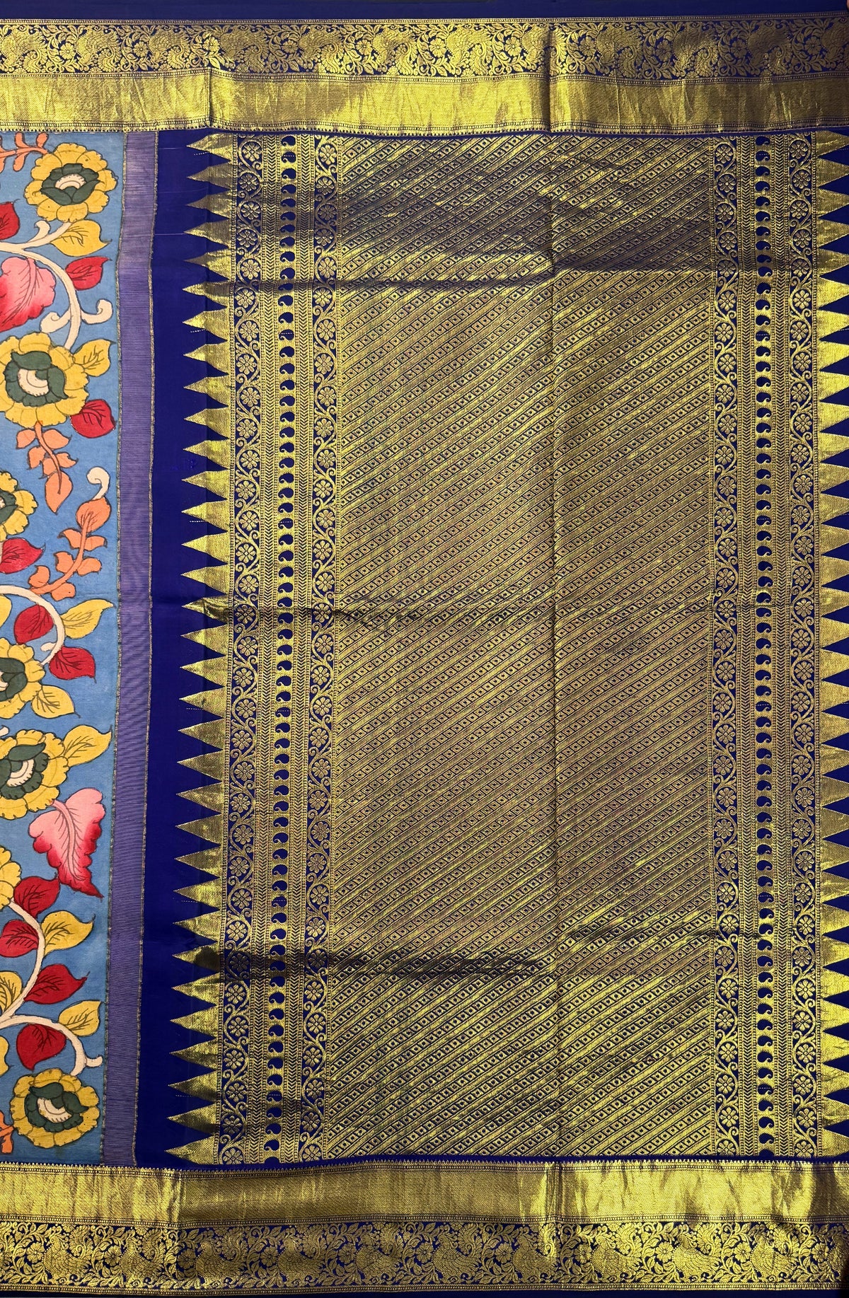 Blue Pure Silk Kanjivaram Saree
