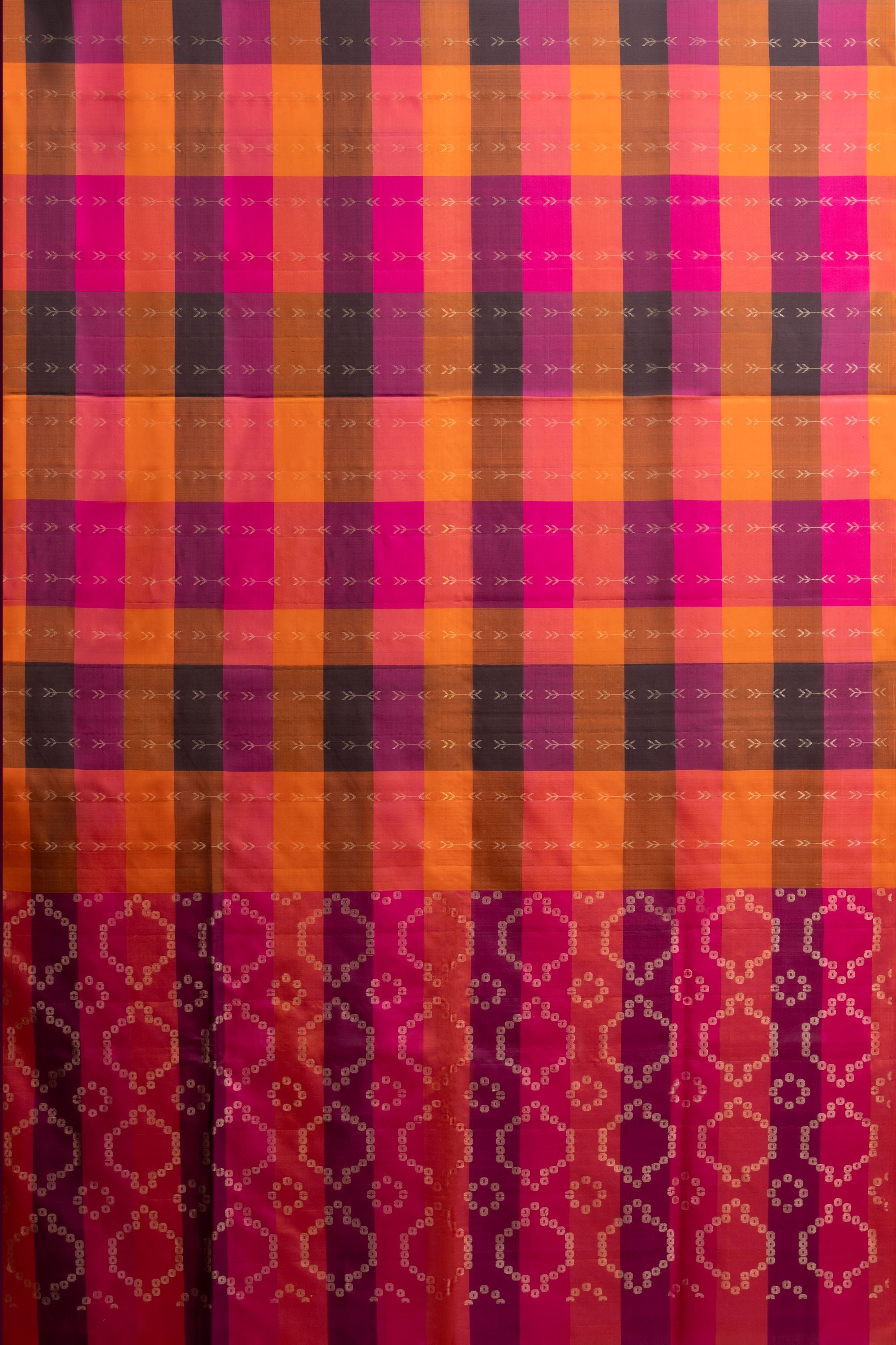 Multicolour Pure Soft Silk Saree