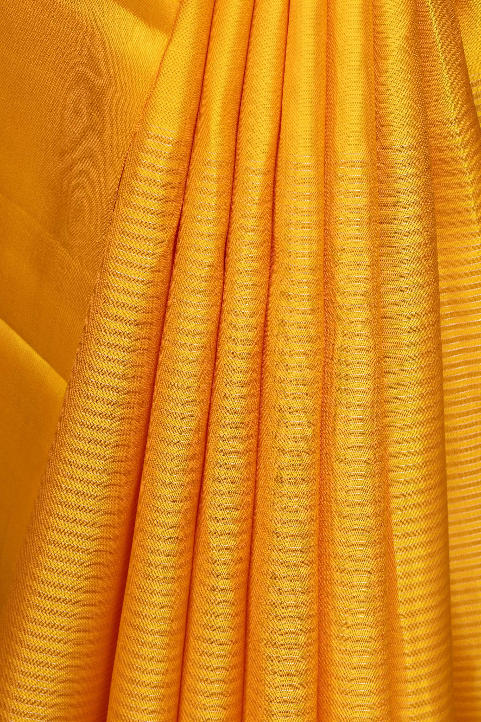 Yellow Pure Silk Kanjivaram Saree