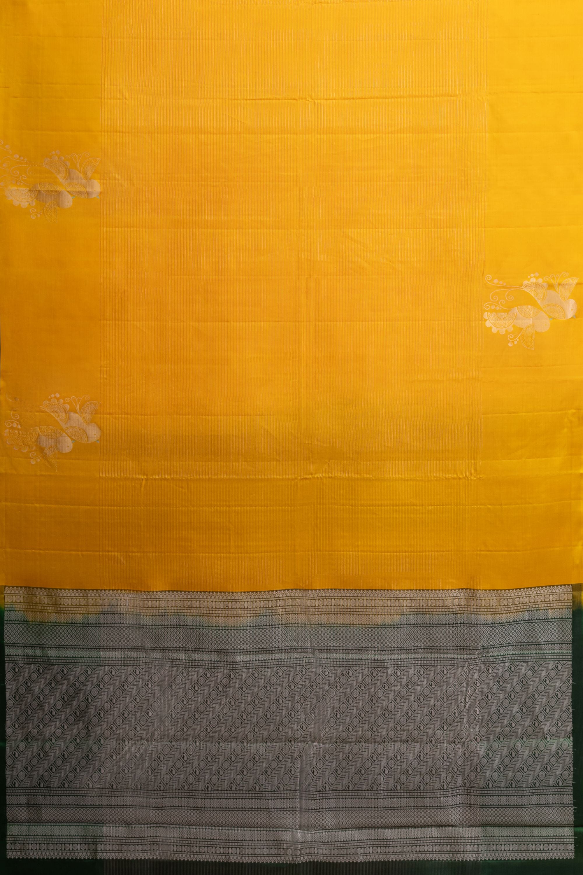 Yellow Pure Silk Kanjivaram Saree