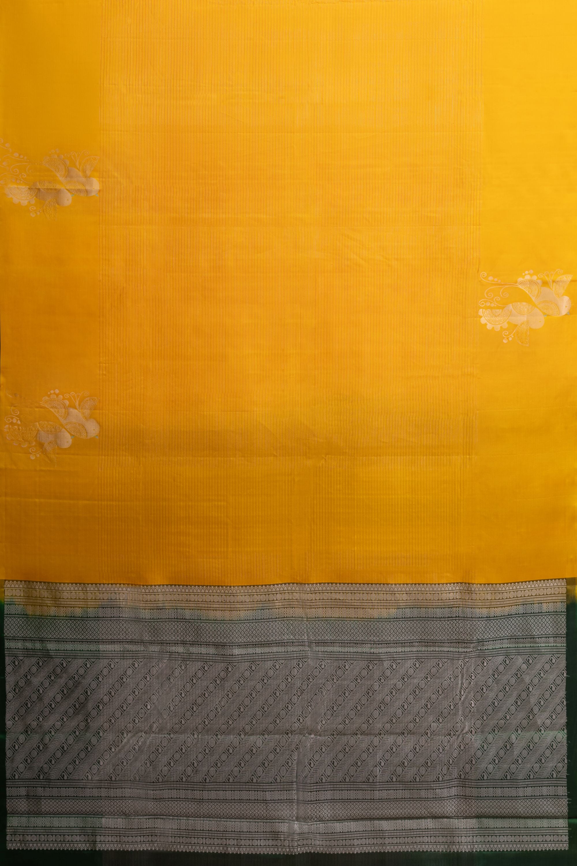 Yellow Pure Silk Kanjivaram Saree