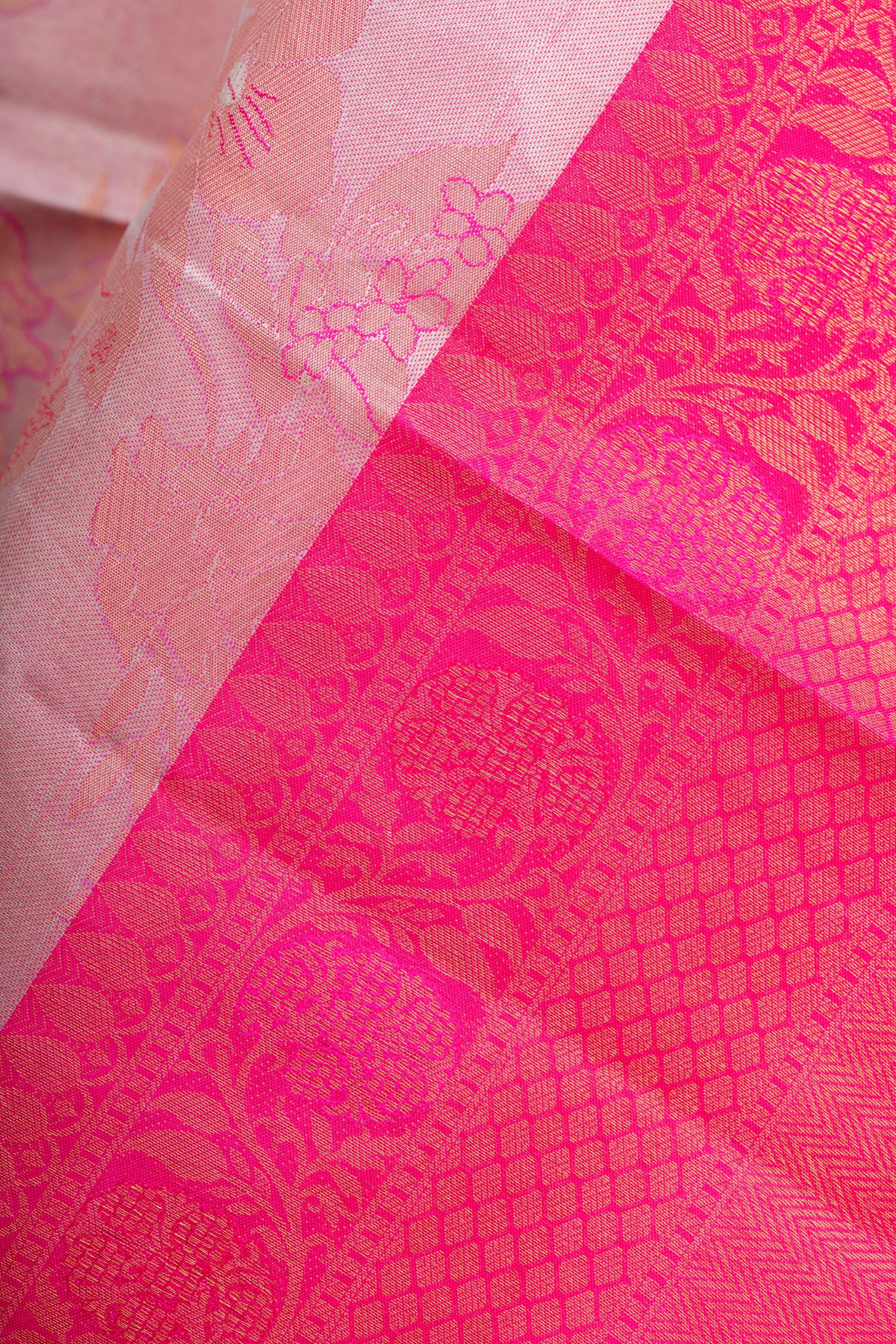 Two-toned Grey Pure Silk Kanjivaram Saree