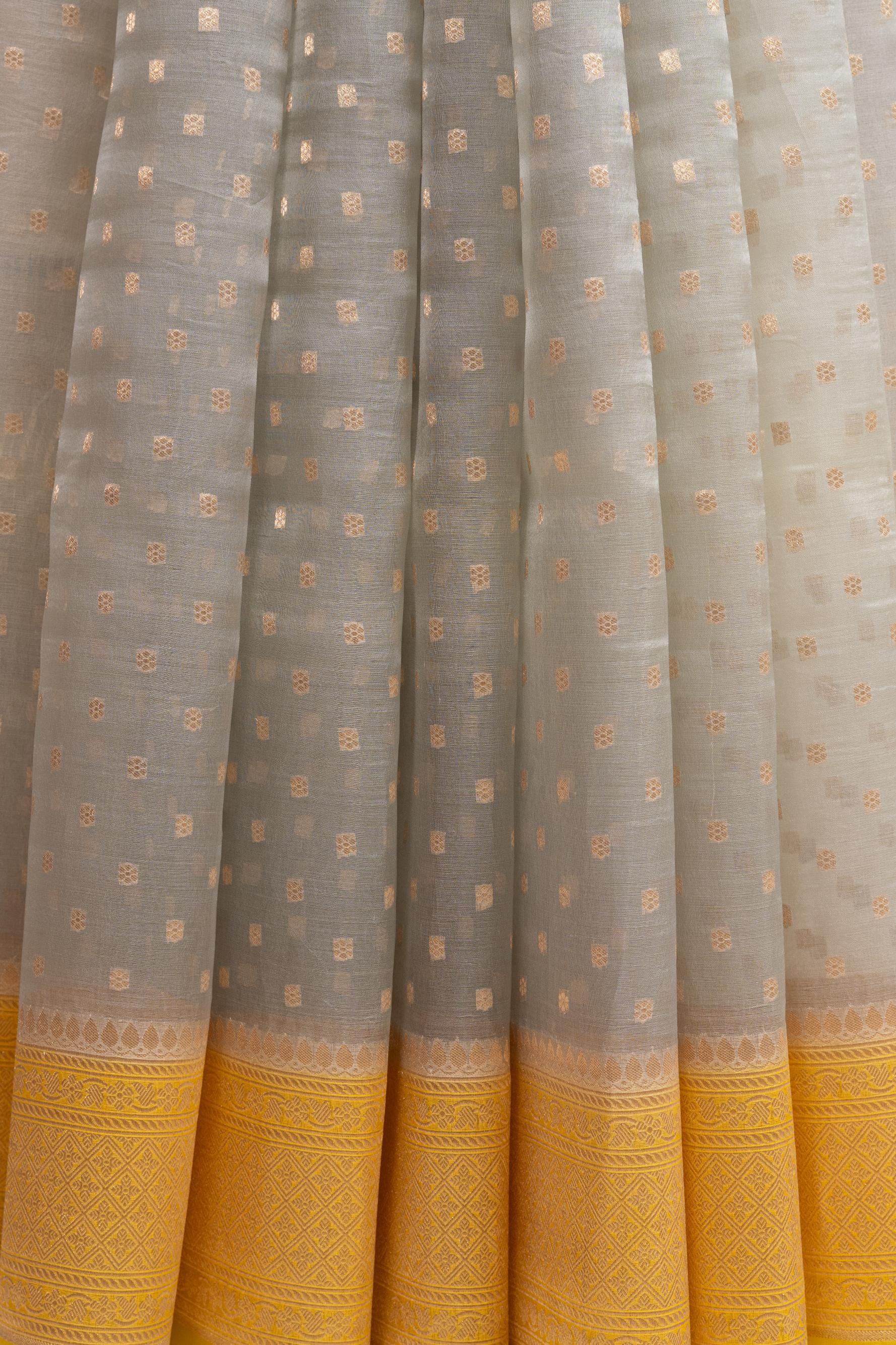 Blue Banarasi Organza Saree