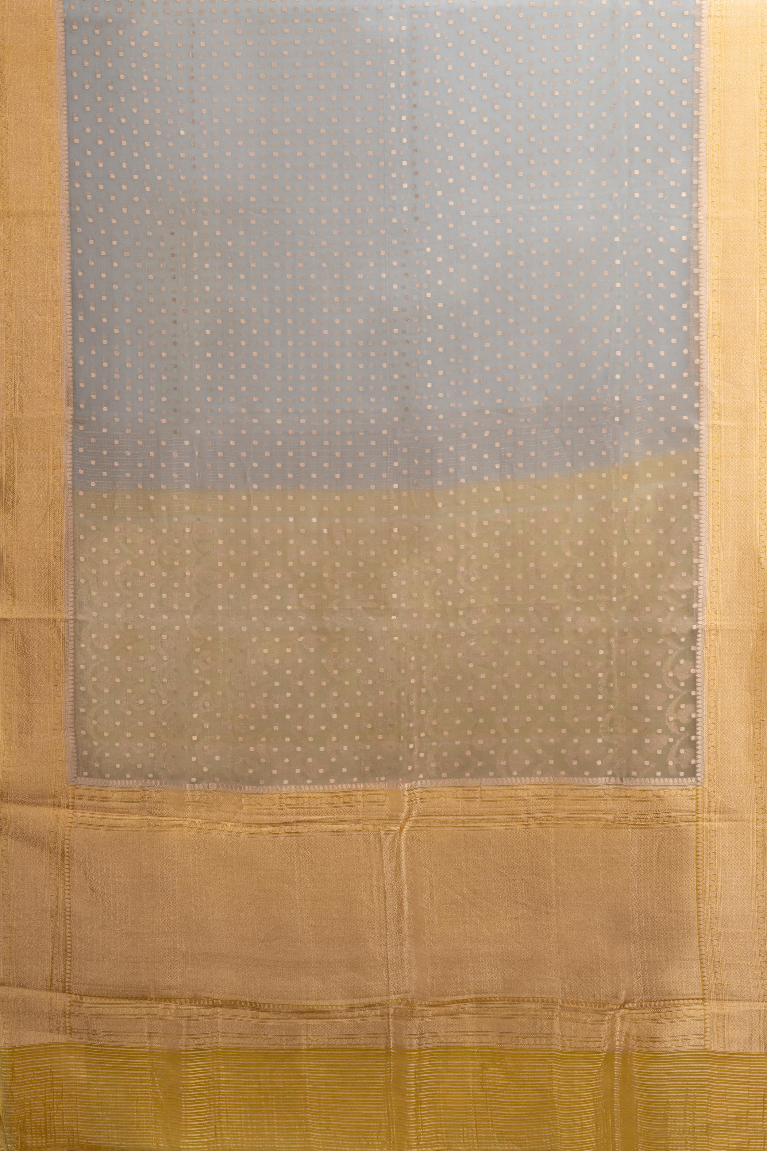 Blue Banarasi Organza Saree