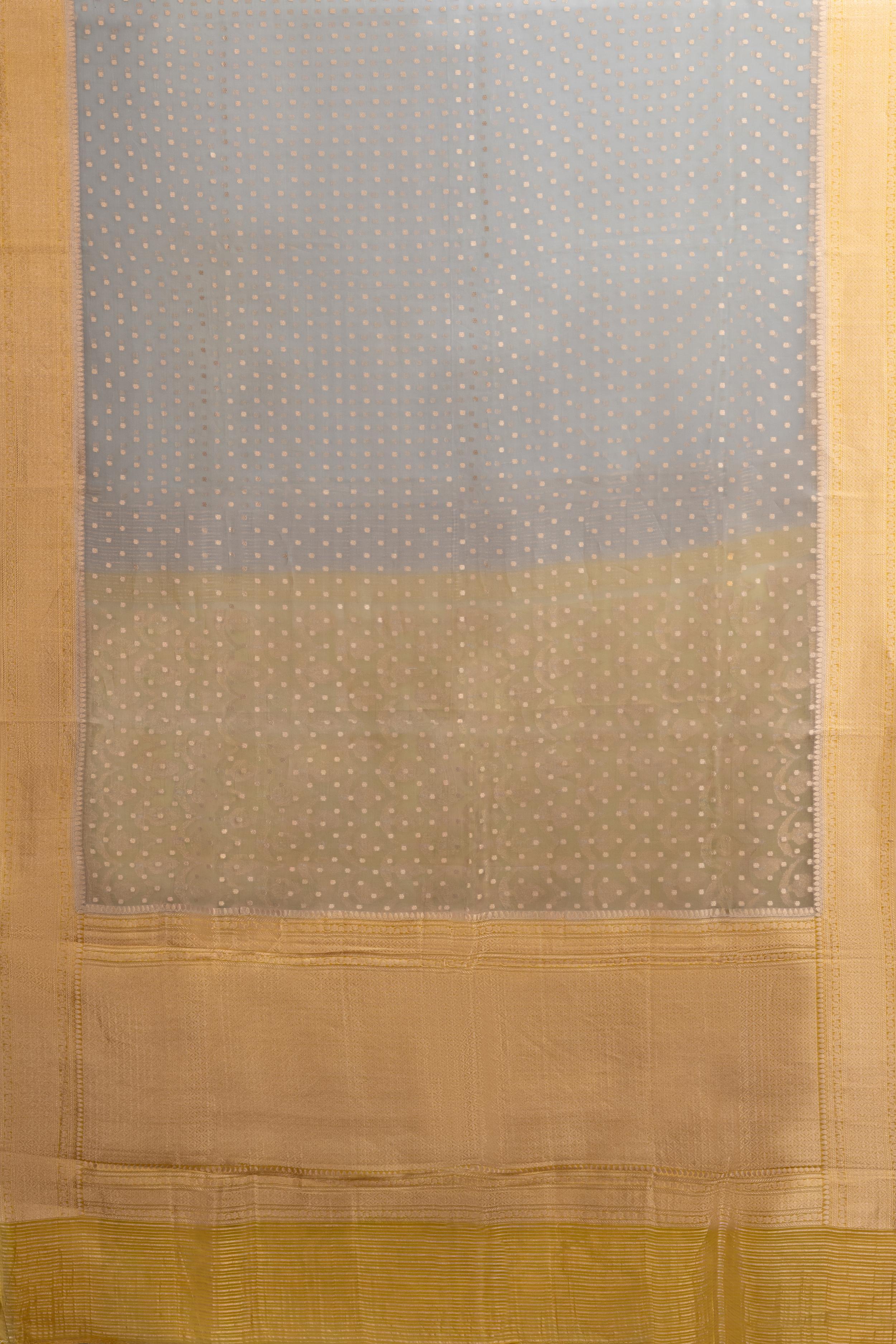 Blue Banarasi Organza Saree