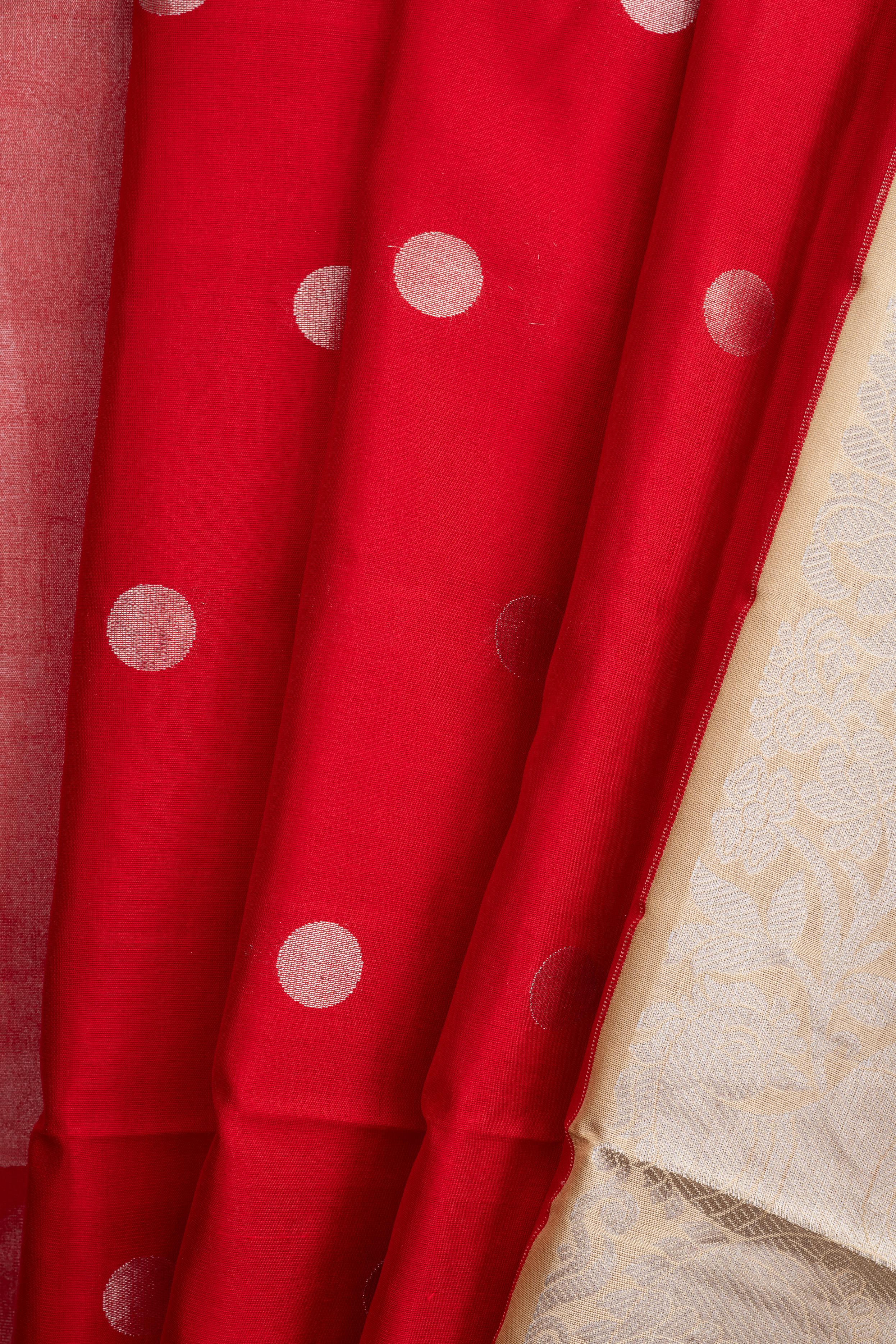 Red Pure Soft Silk Saree