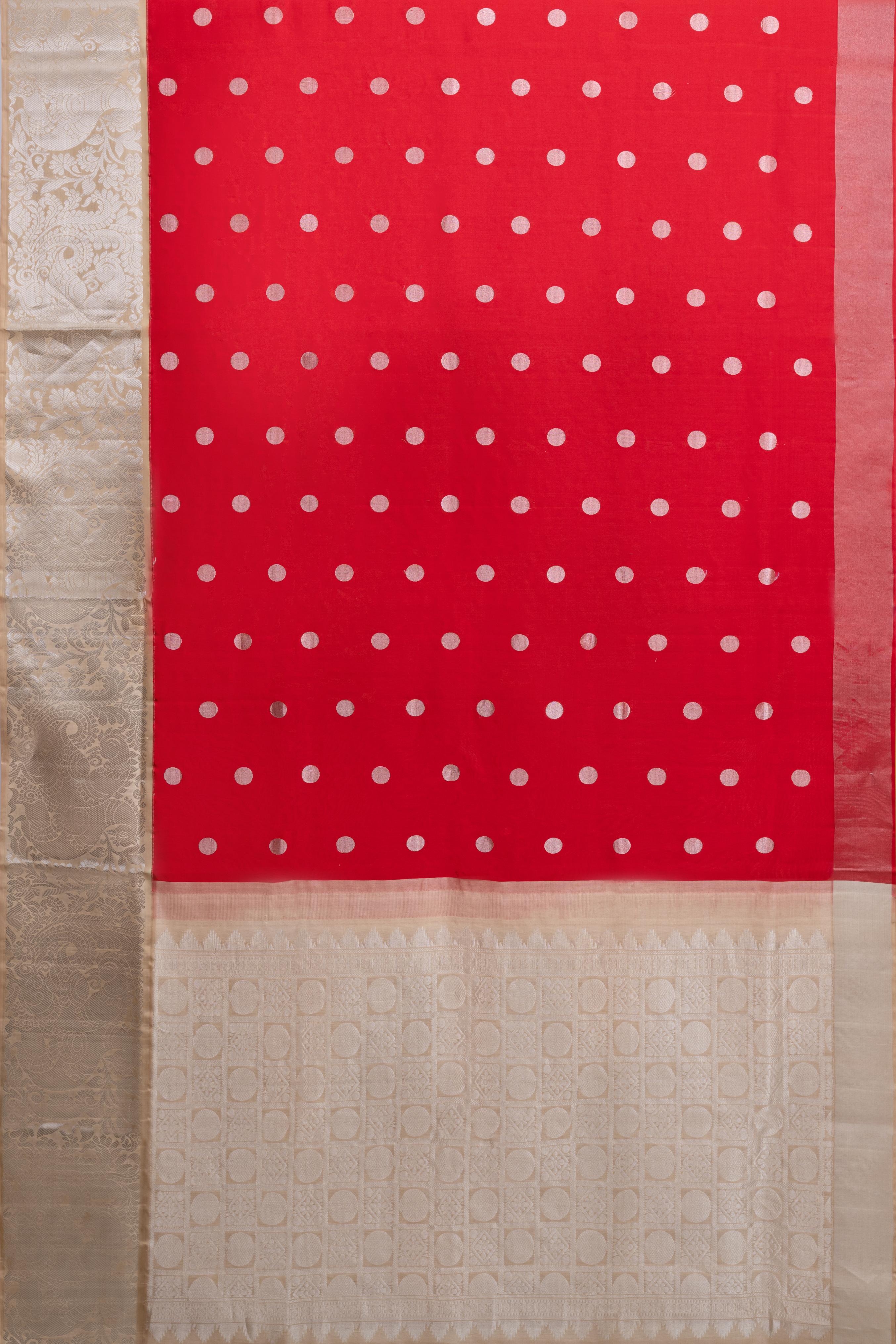 Red Pure Soft Silk Saree