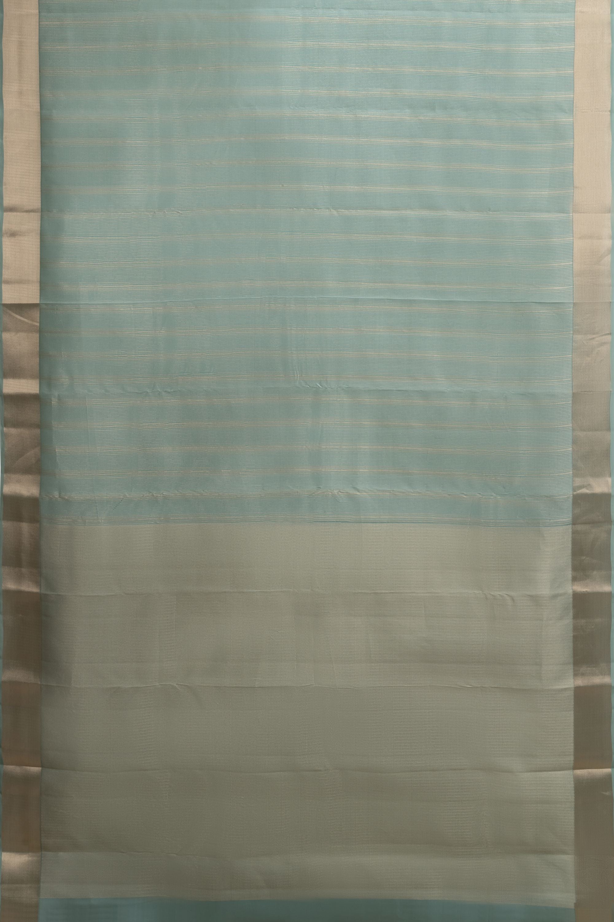Light Teal Blue Pure Silk Kanjivaram Saree