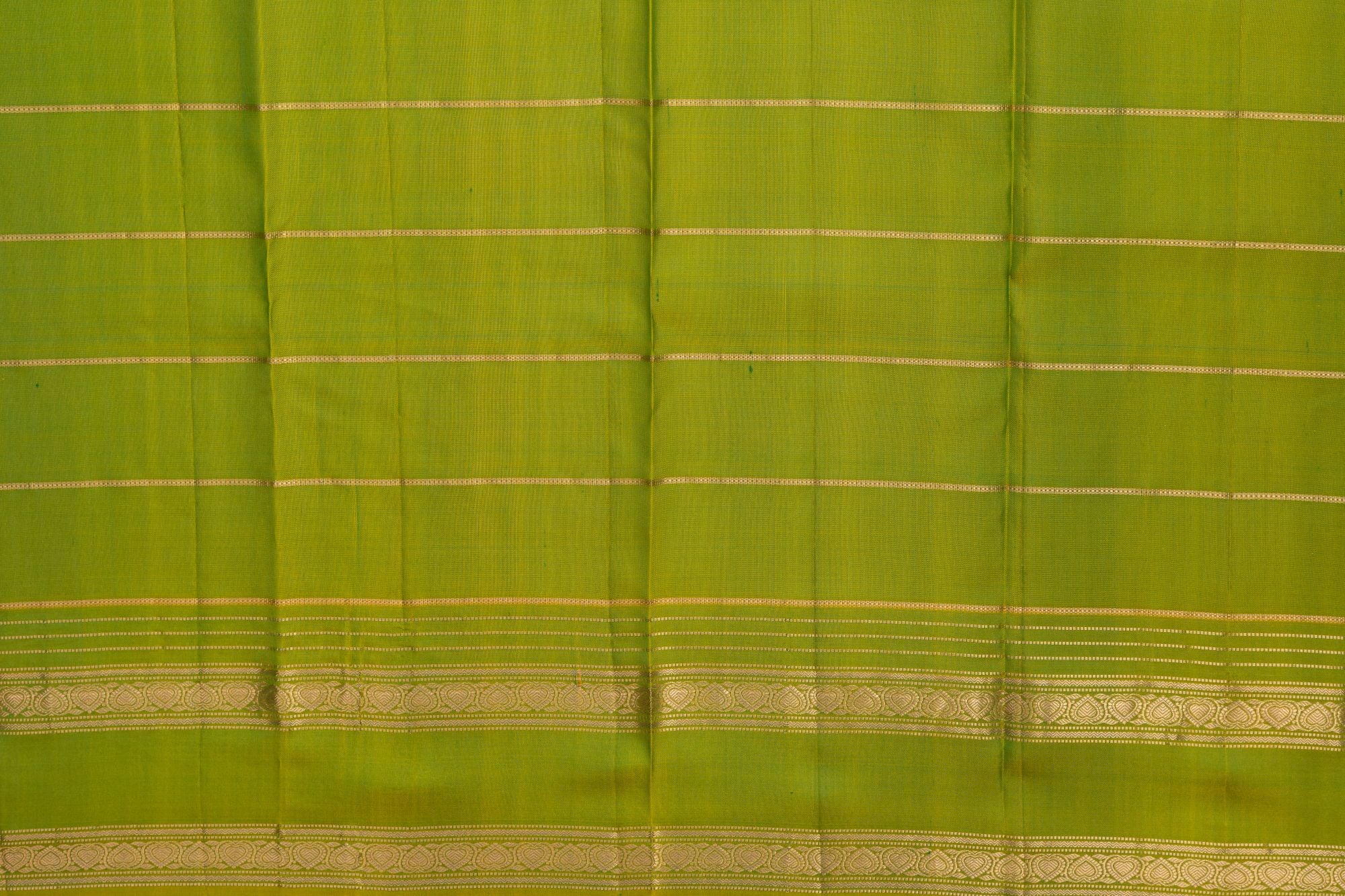 Two-Toned Green Pure Silk Kanjivaram Saree