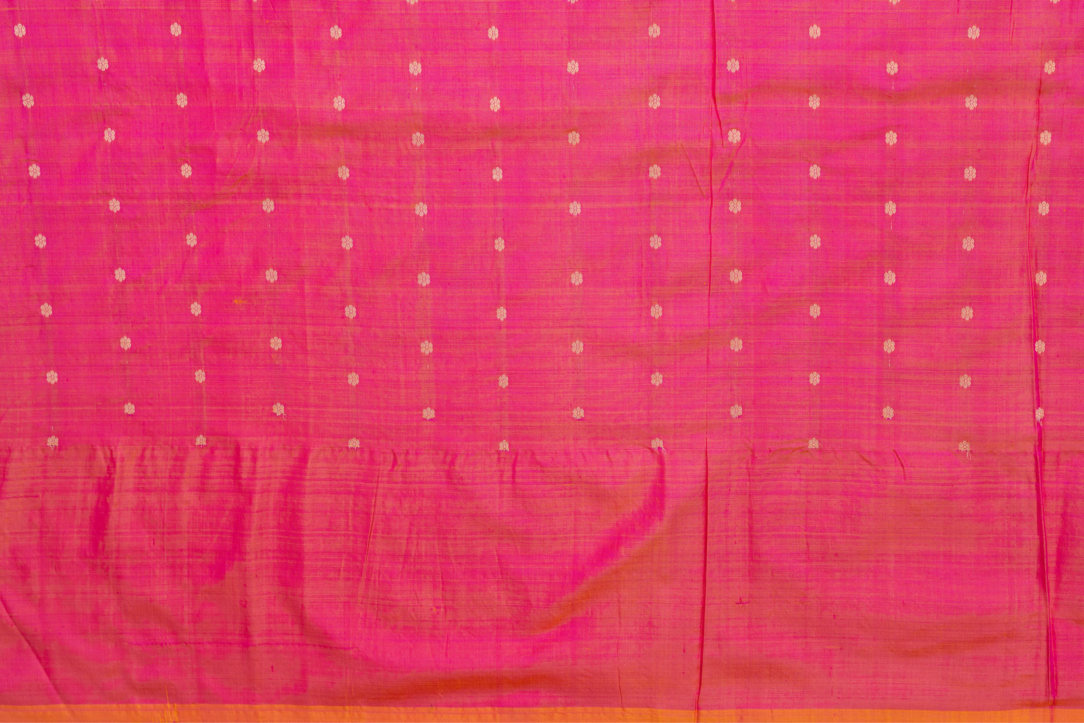 Two-Toned Pink Banarasi Pure Silk Saree