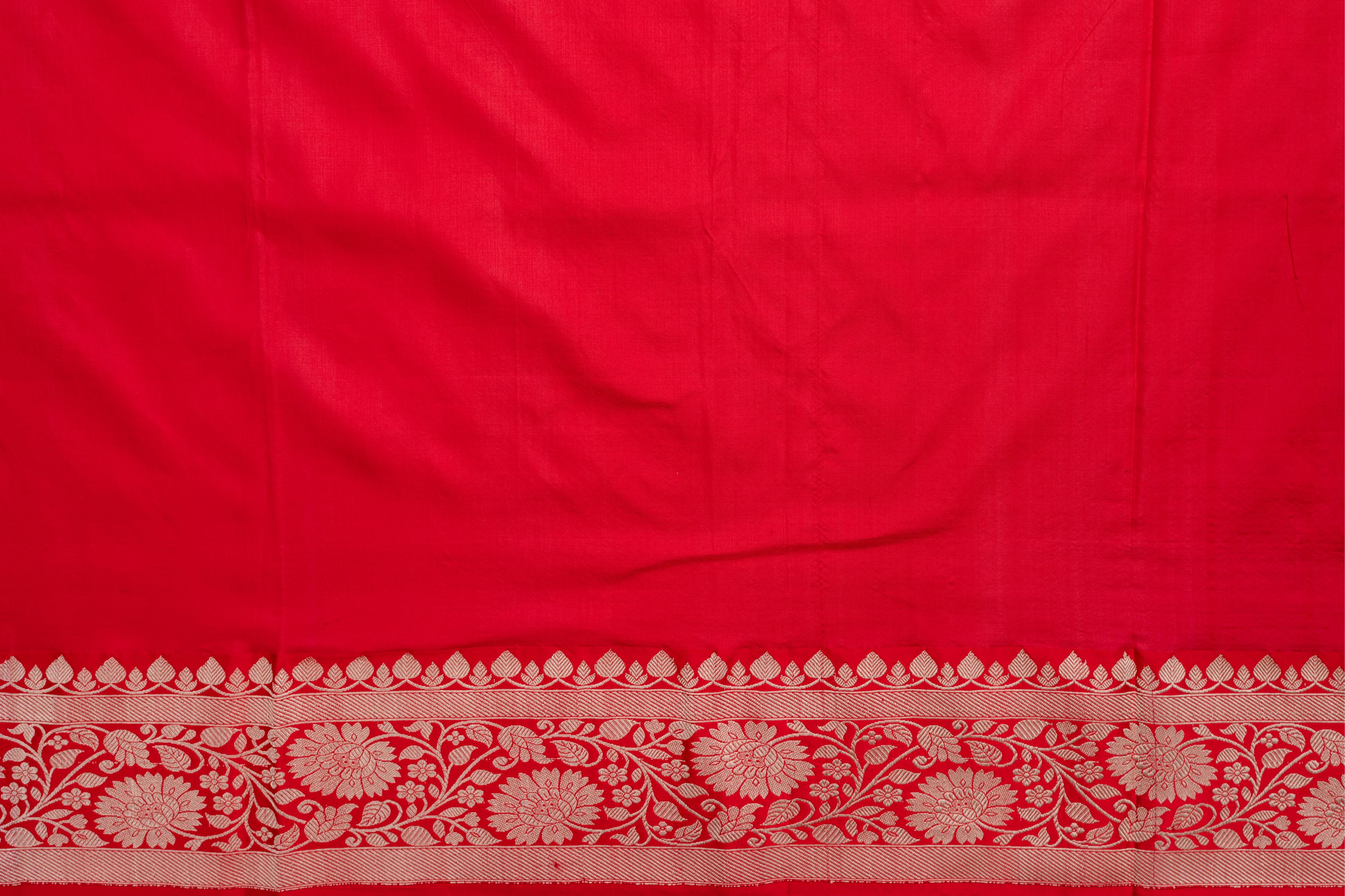 Bottle Green Banarasi Pure Silk Saree