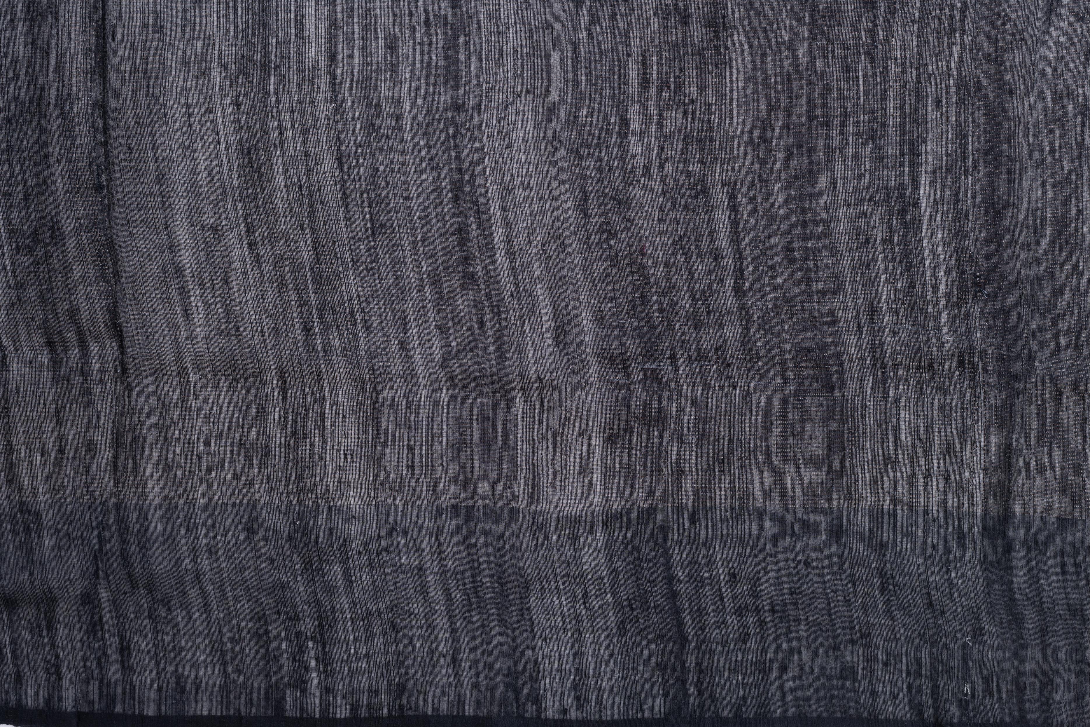 Myil by Kumaran Silks Printed Black Organza Saree