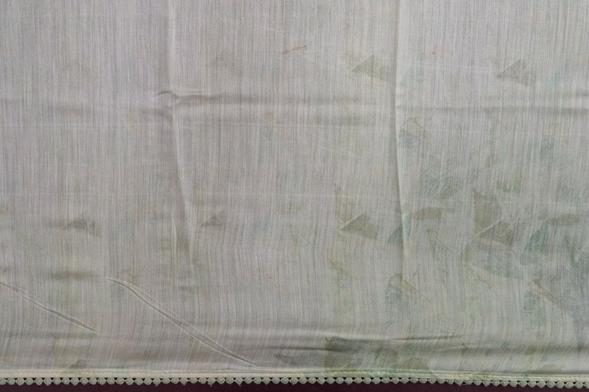 Printed Pistachio Green Kota Silk Saree