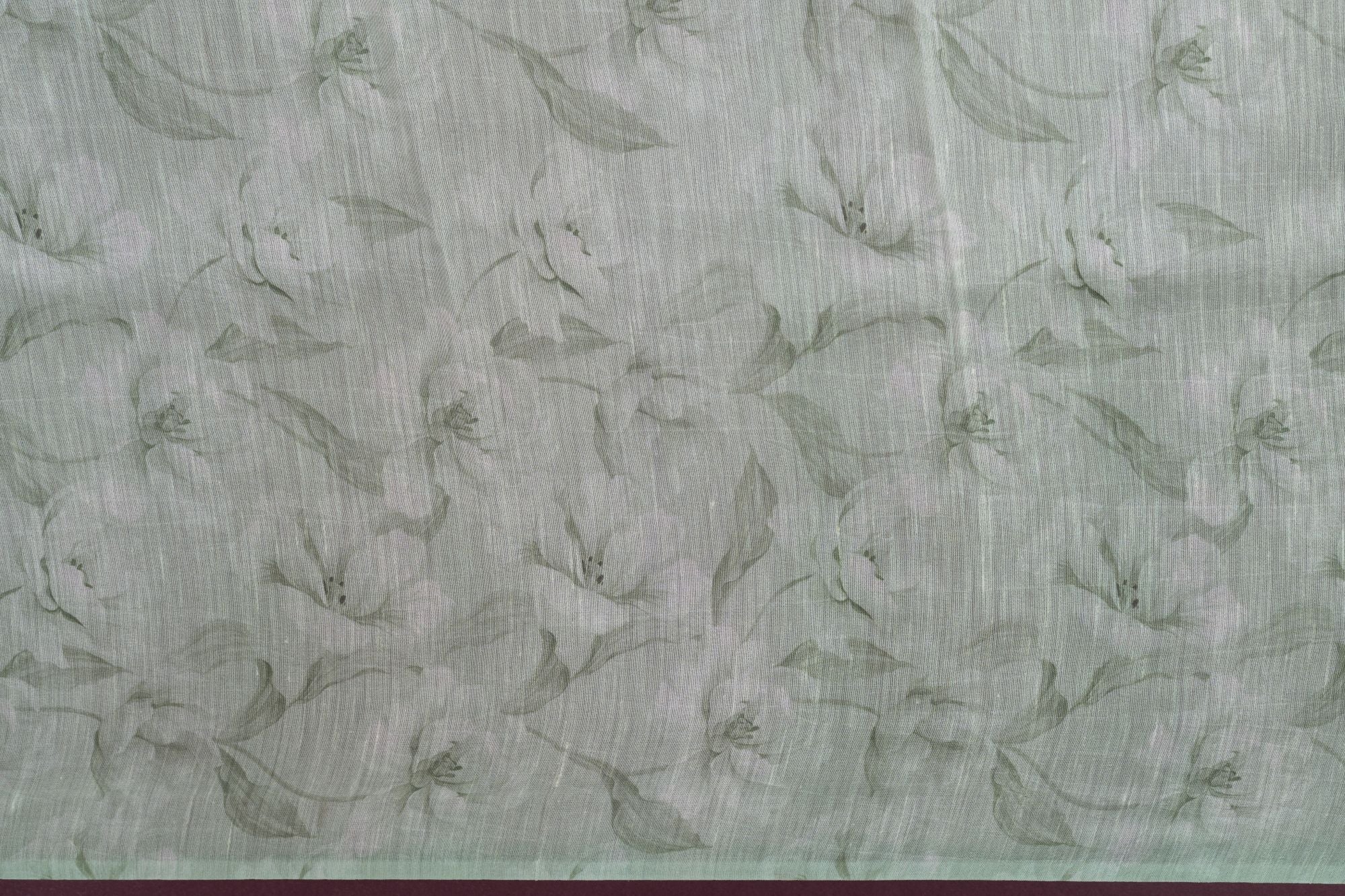 Printed Green Organza Saree