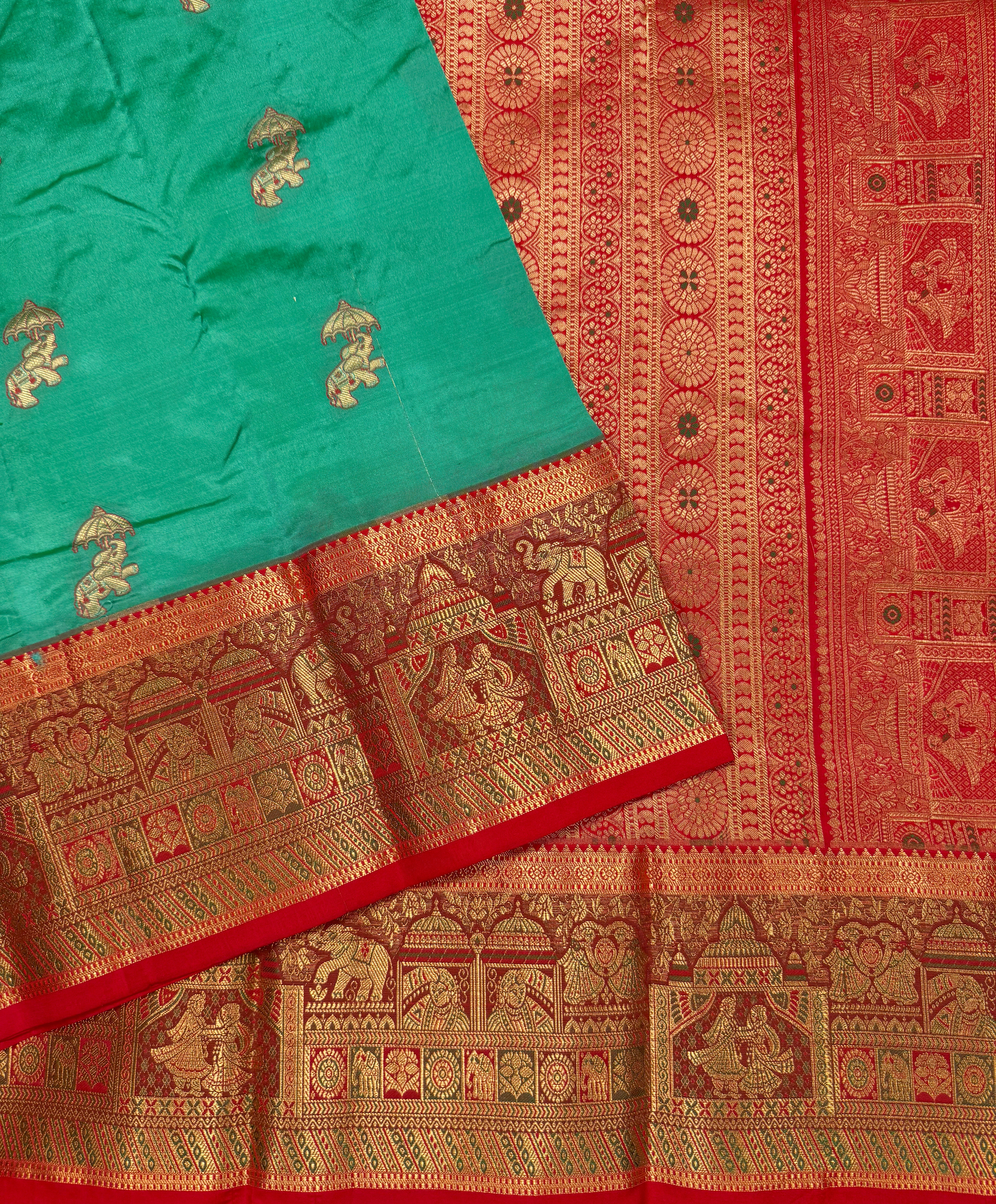 Green Pure Silk Kanjivaram Saree