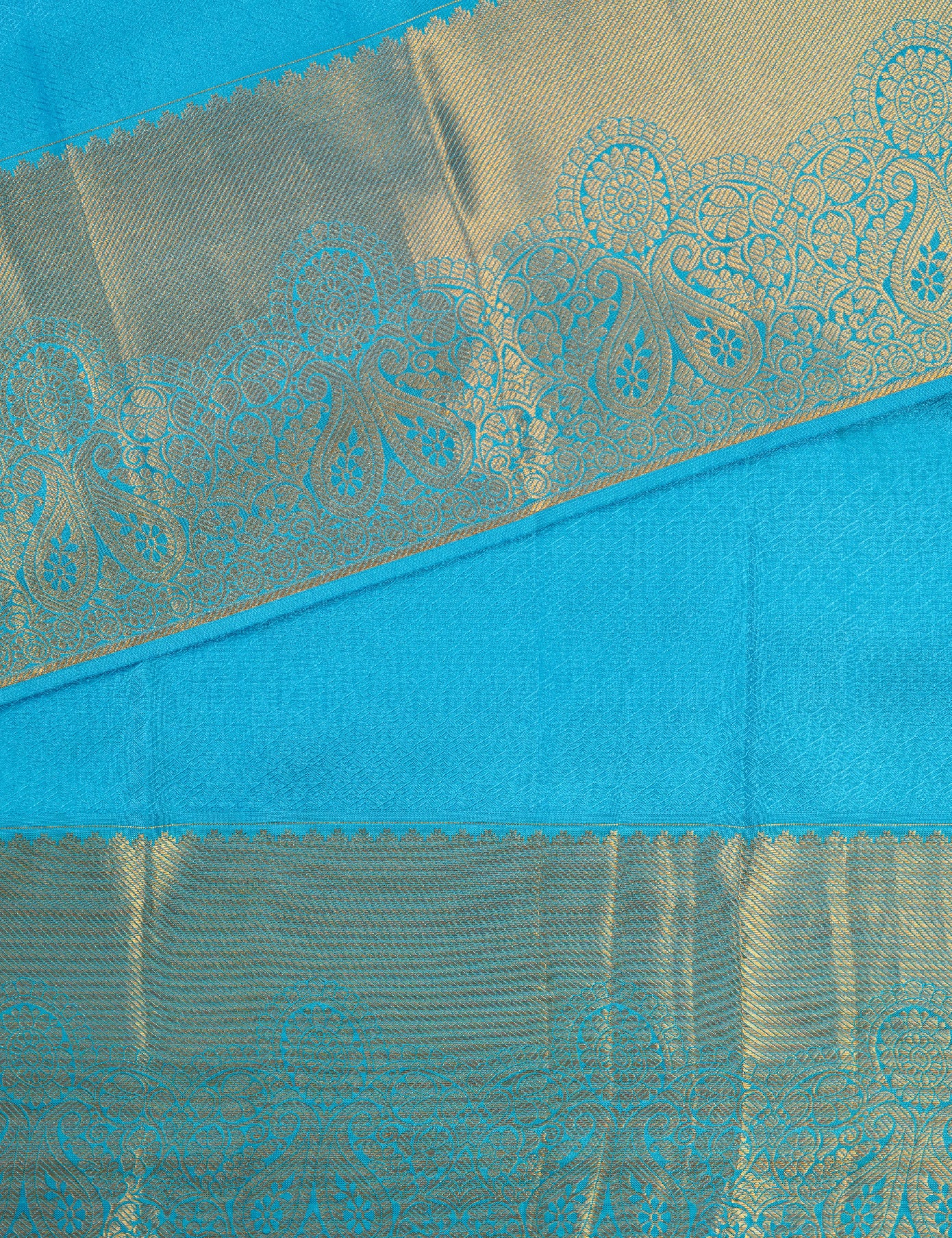 Dark Blue Pure Silk Saree