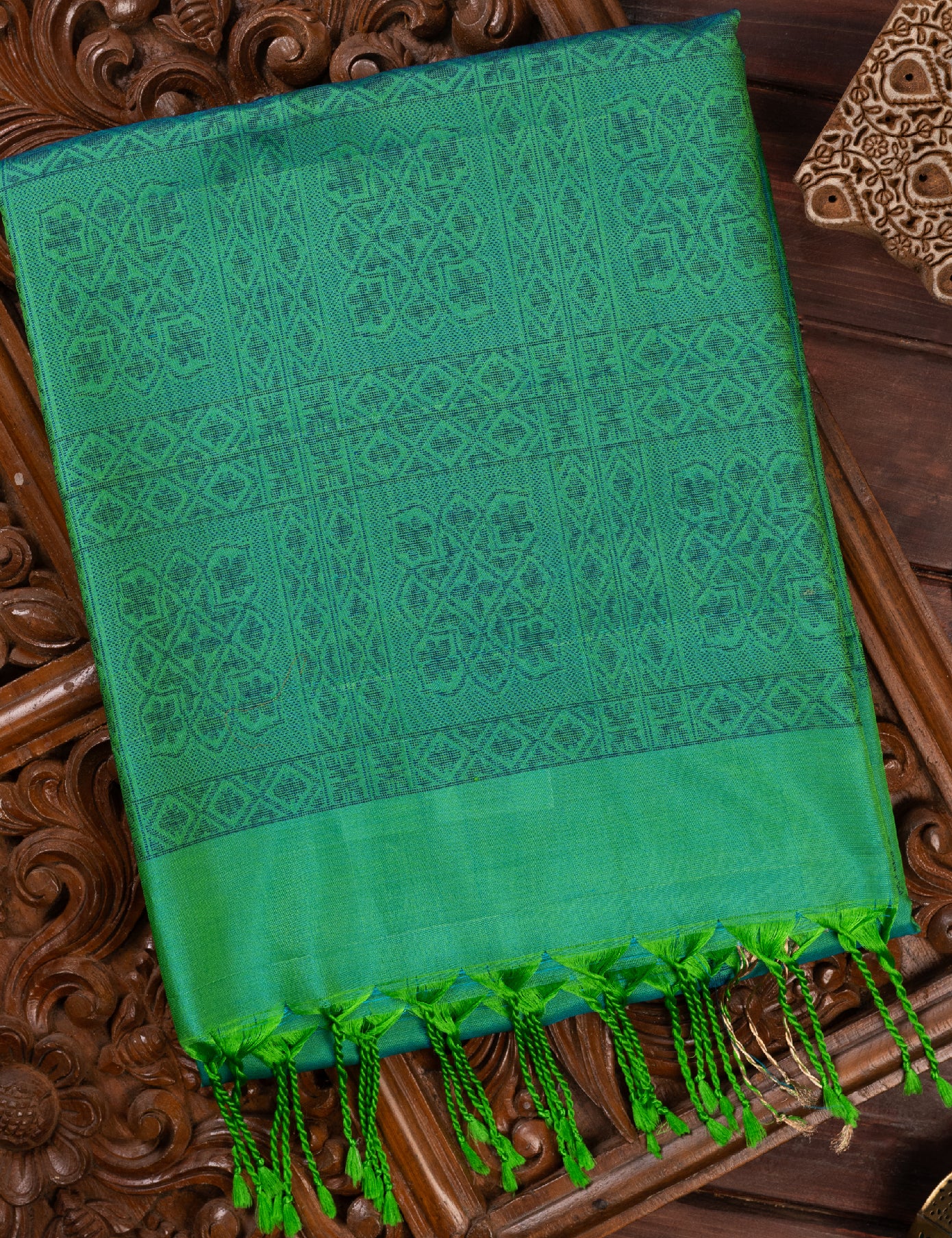 Green Pure Soft Silk Saree