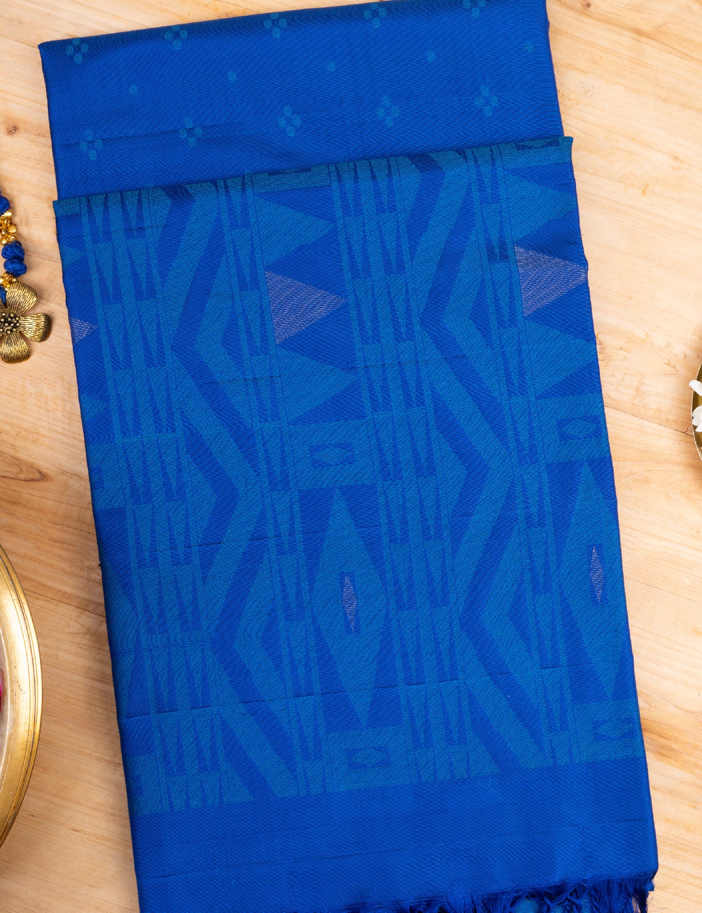 Blue Pure Soft Silk Saree