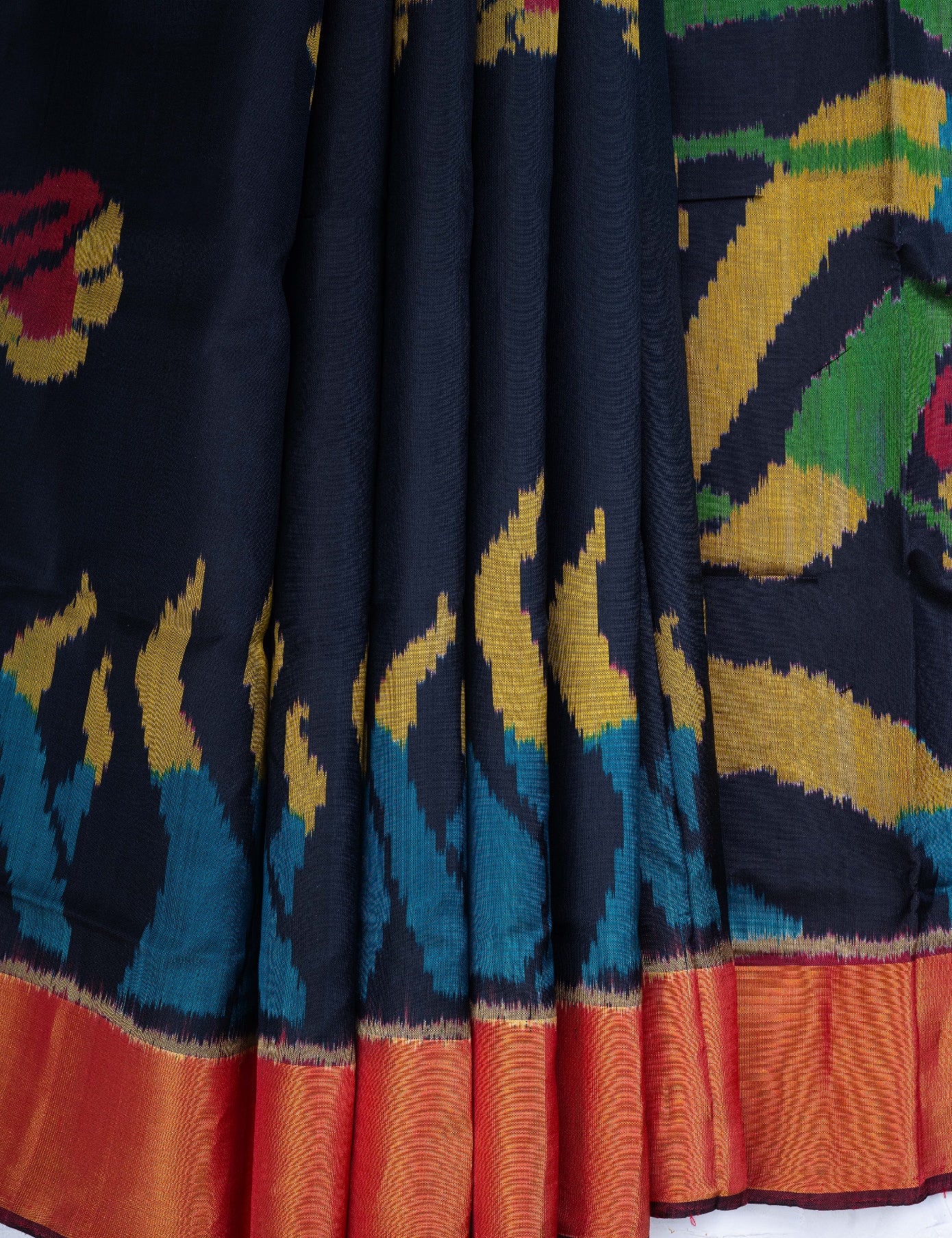 Black Pure Silk Patola Saree