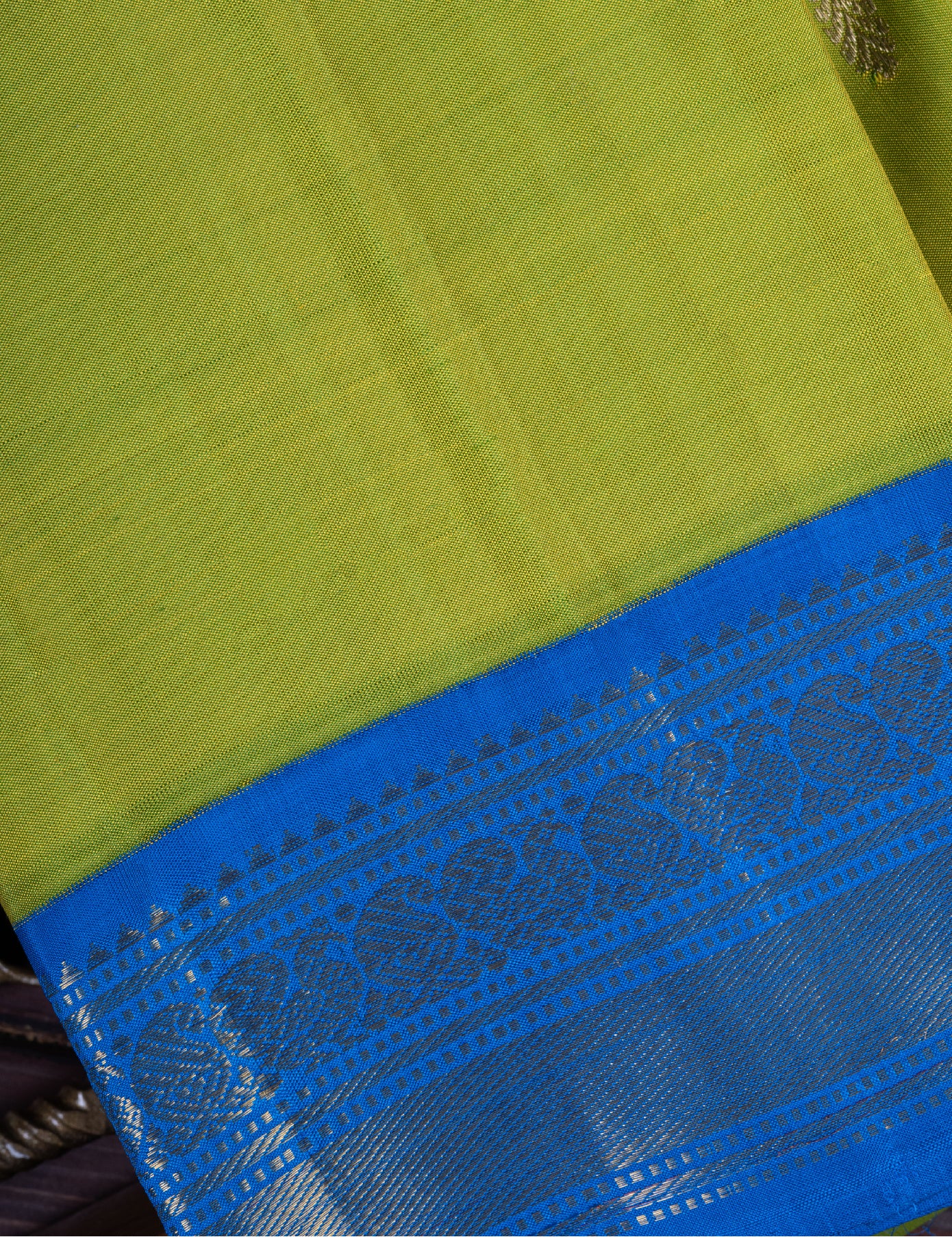 Green Pure Silk Pure Zari Kanjivaram Saree