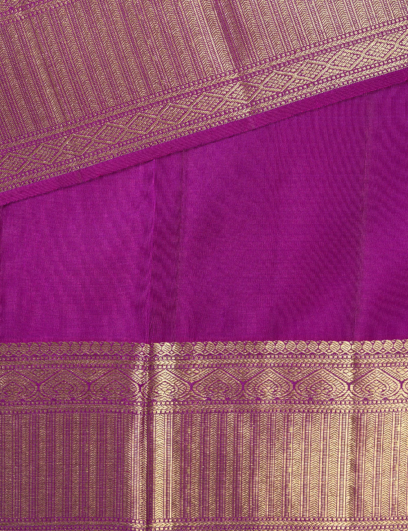 Violet Pure Silk Saree