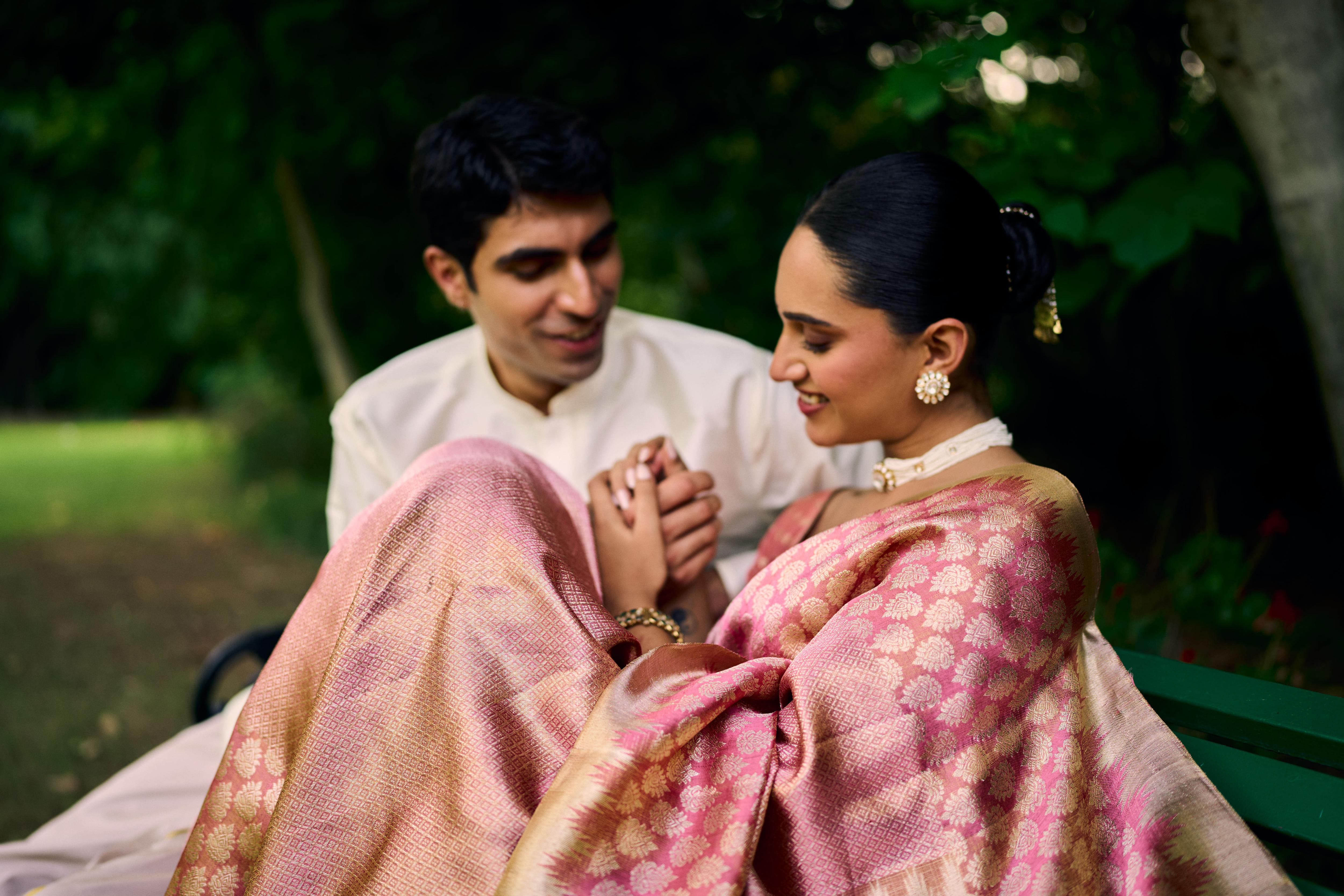 Tissue Pink Pure Zari Pure Silk Kanjivaram Saree