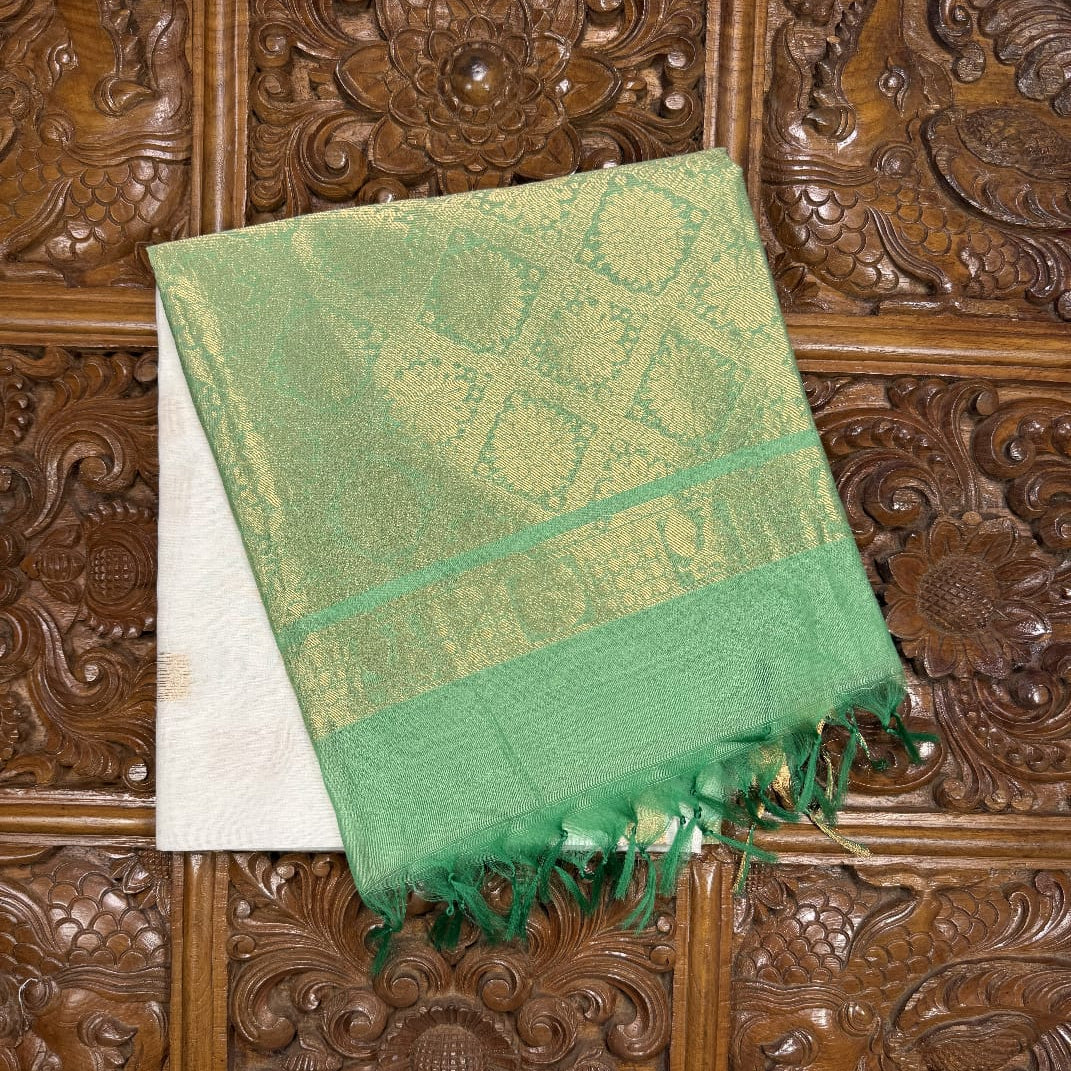 Green Silk Cotton Saree
