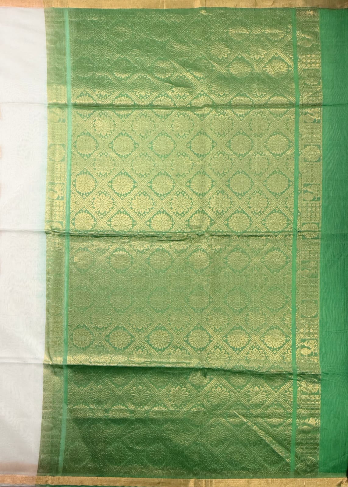 Green Silk Cotton Saree