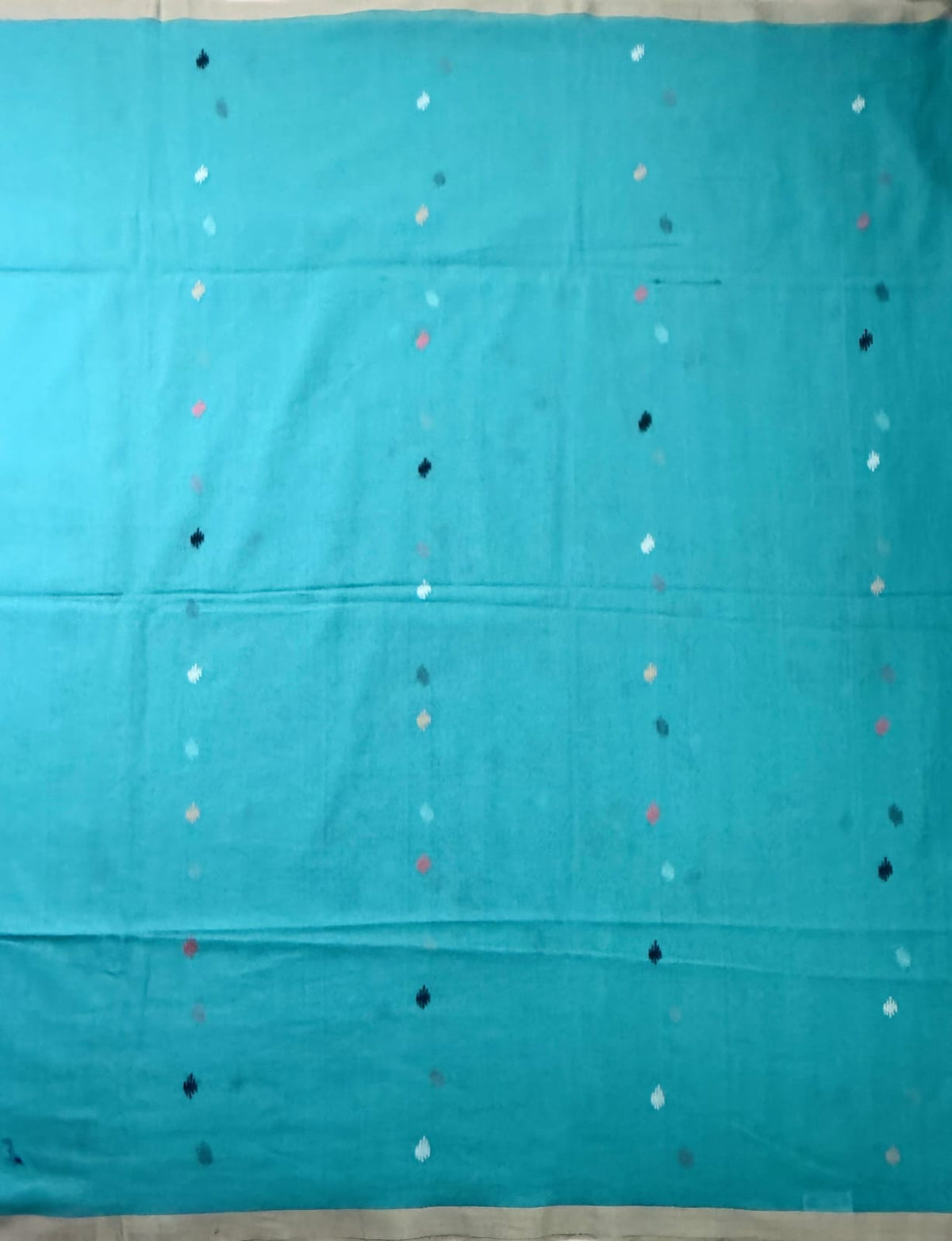 Blue Malmal Cotton Saree