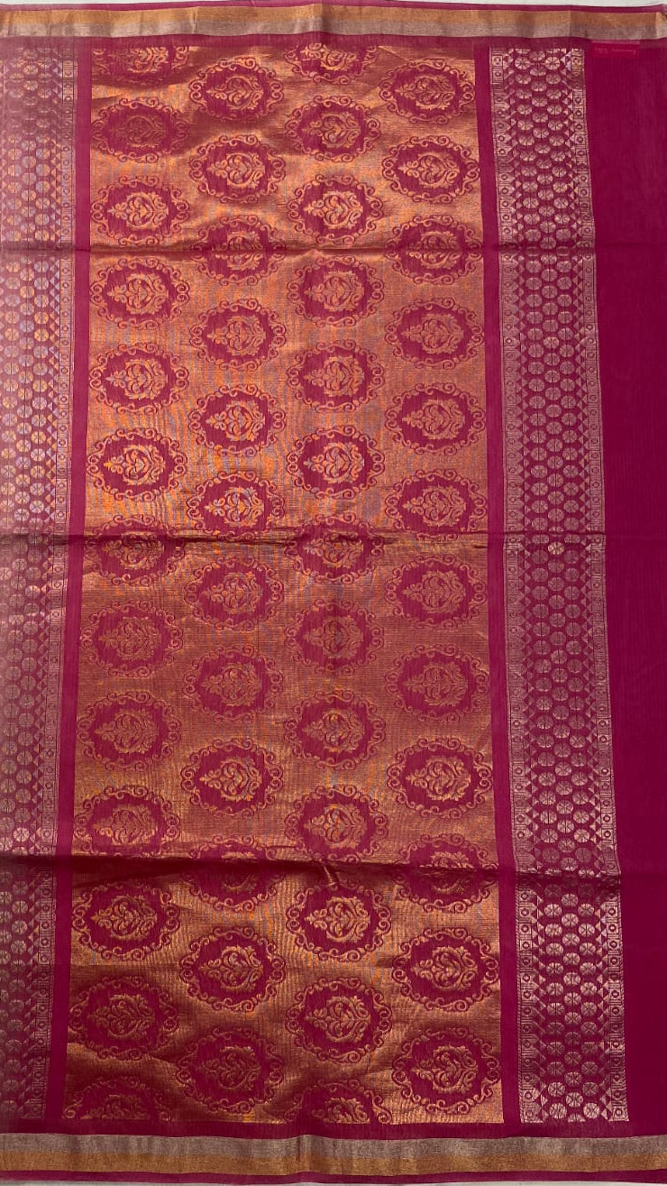 Pink Silk Cotton Saree