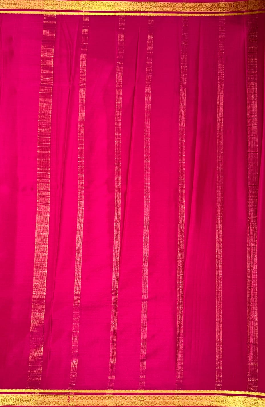 Pink Mysore Crepe Silk Saree