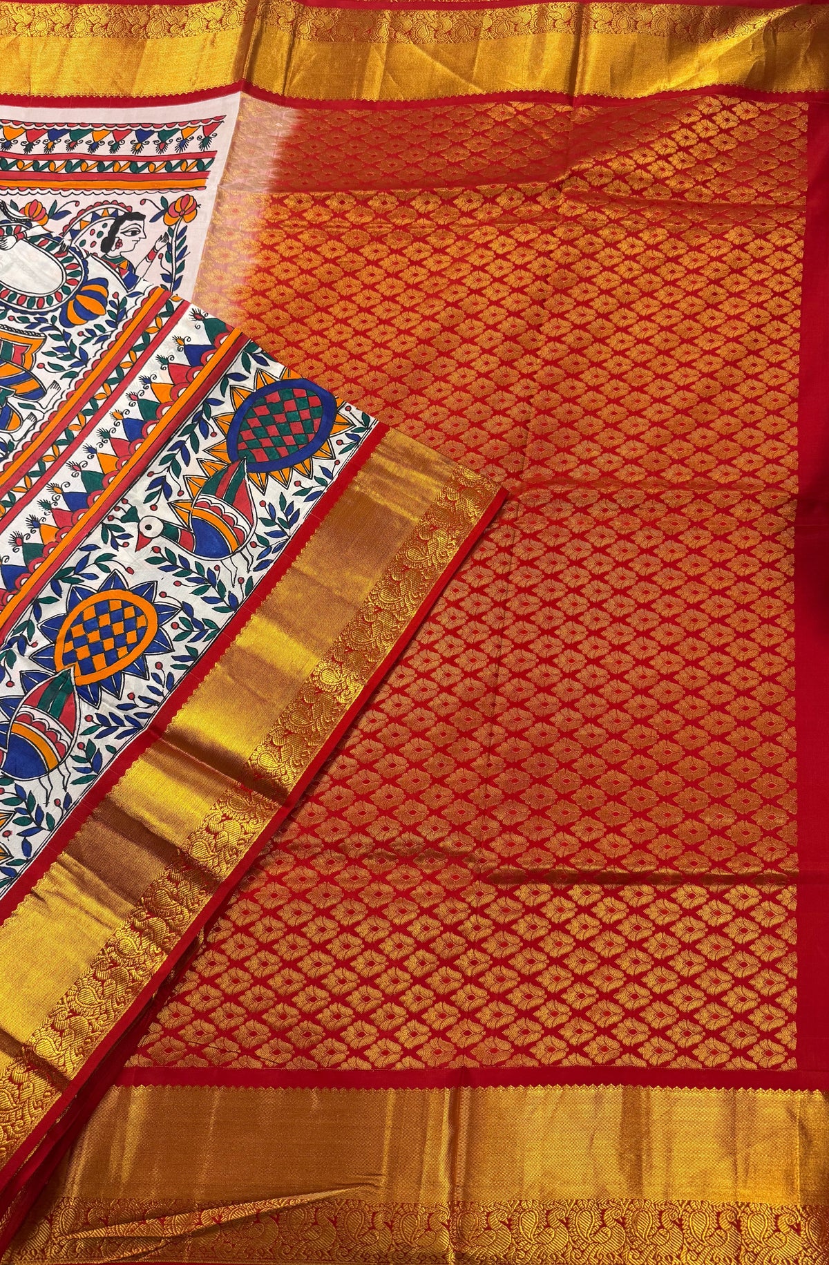 Red Pure Silk Kanjivaram Saree