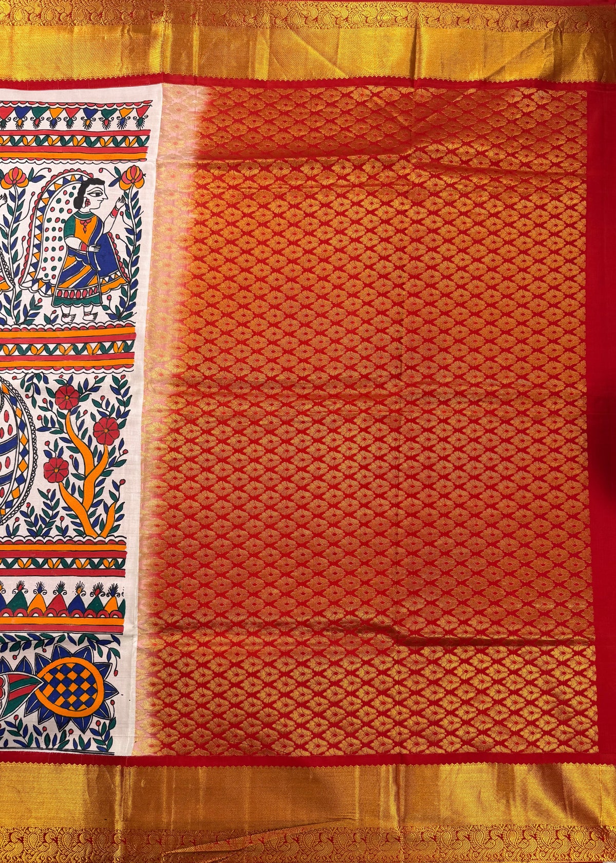 Red Pure Silk Kanjivaram Saree