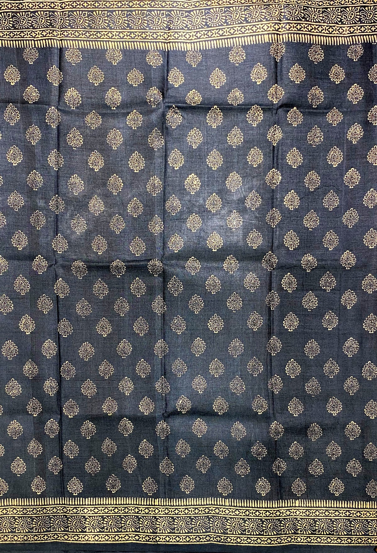 Grey Tussar Silk Saree