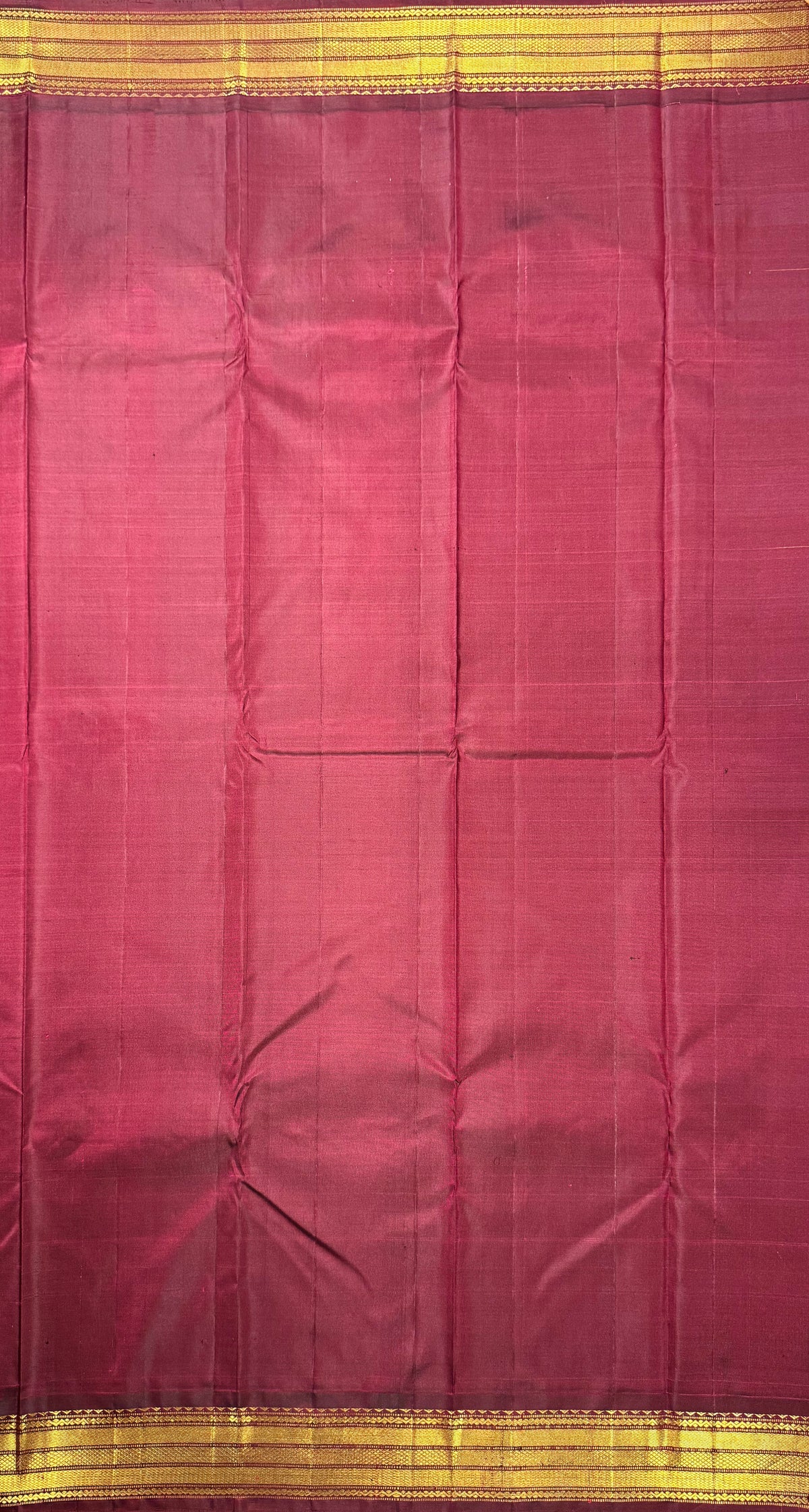 Multicheck Pure Silk Kanjivaram Saree