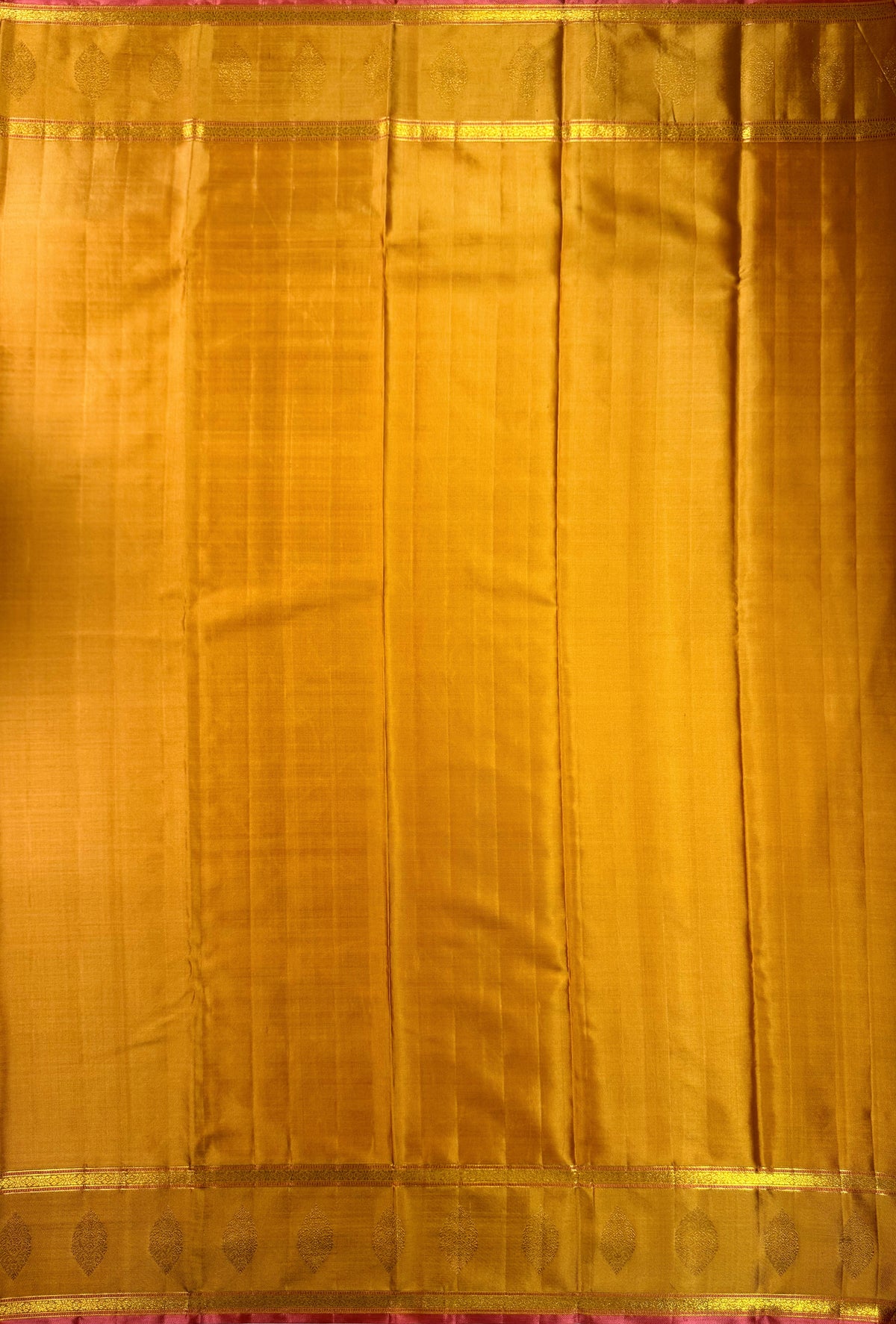 Orange Pure Silk Kanjivaram Saree