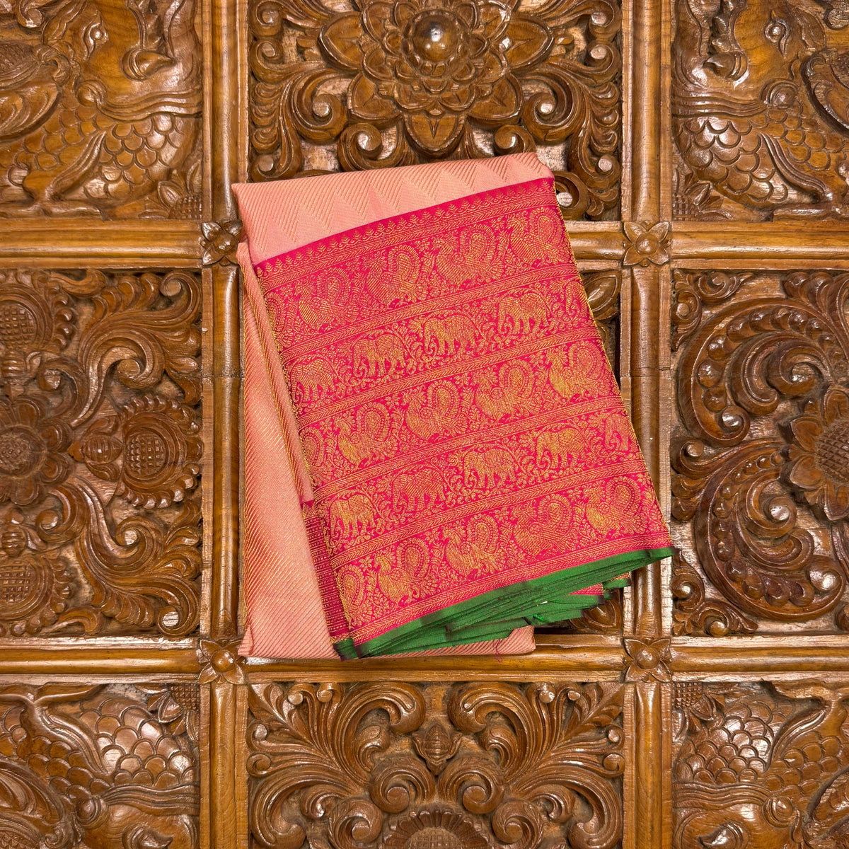 Pink Pure Silk Kanjivaram Saree