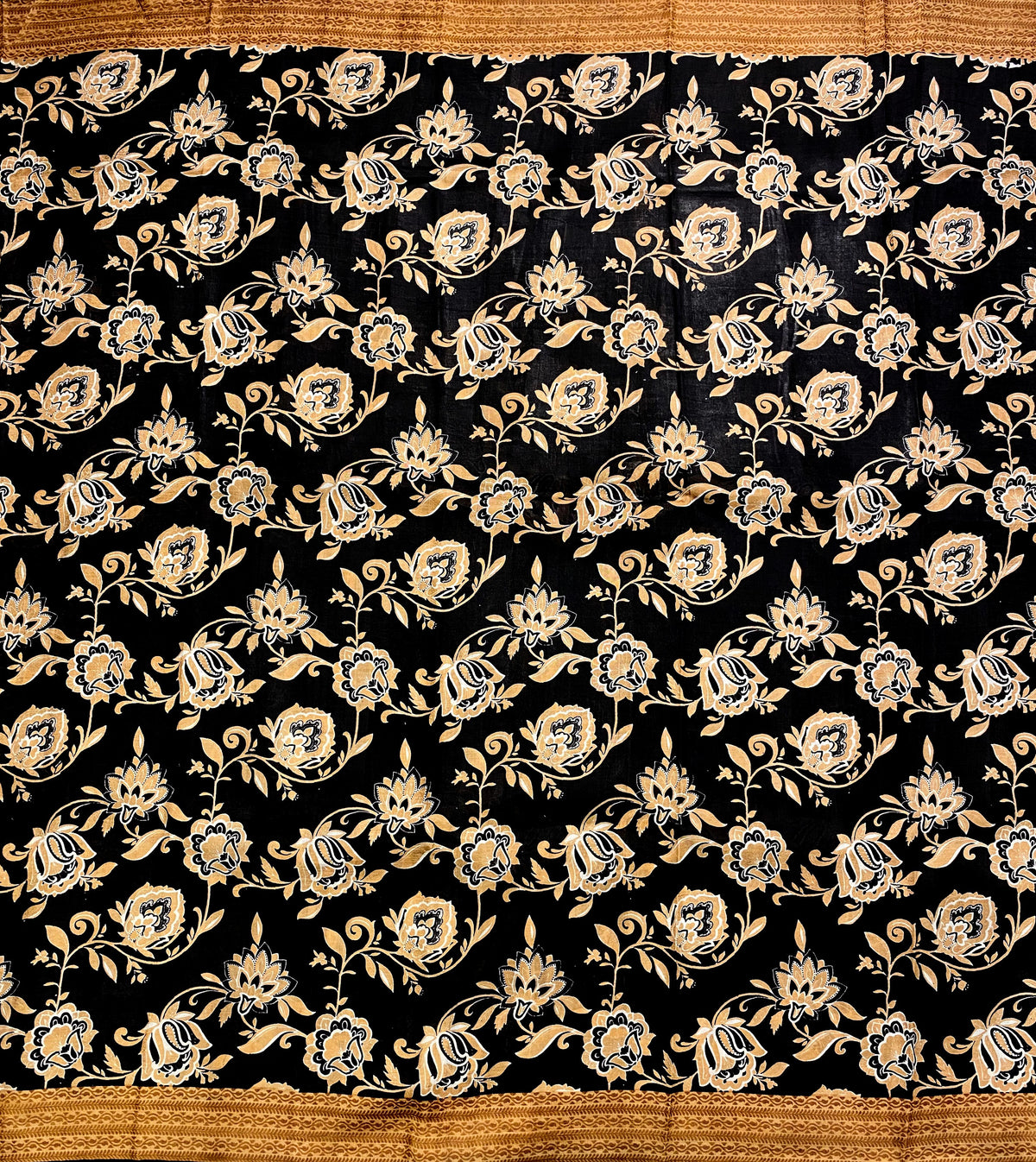 Black Tussar Silk Saree
