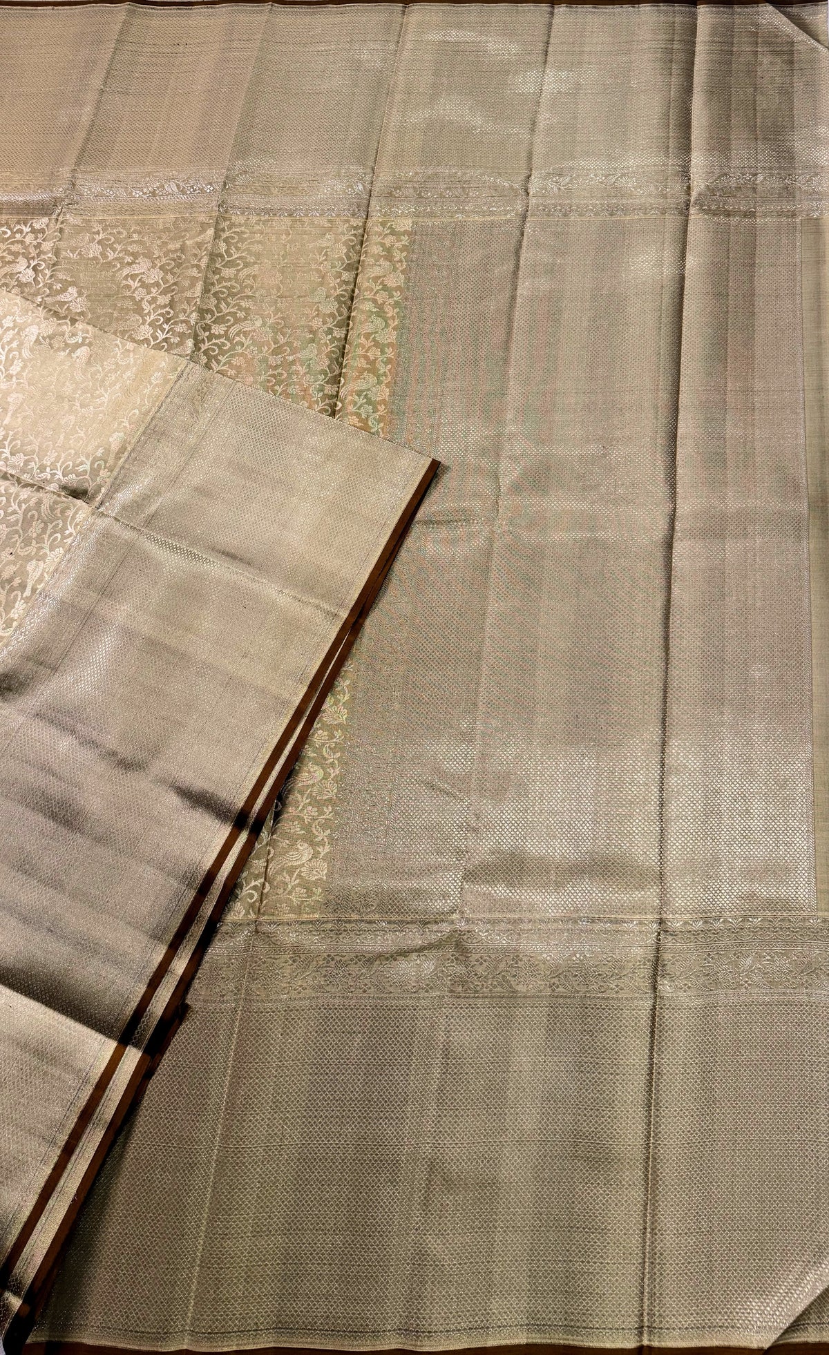 Golden Pure Silk Kanjivaram Saree