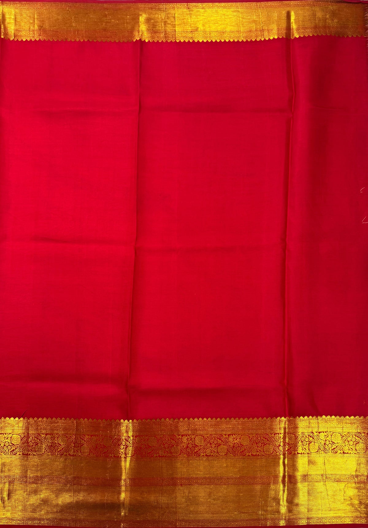 Multi Red Color Pure Silk Kanjivaram Saree