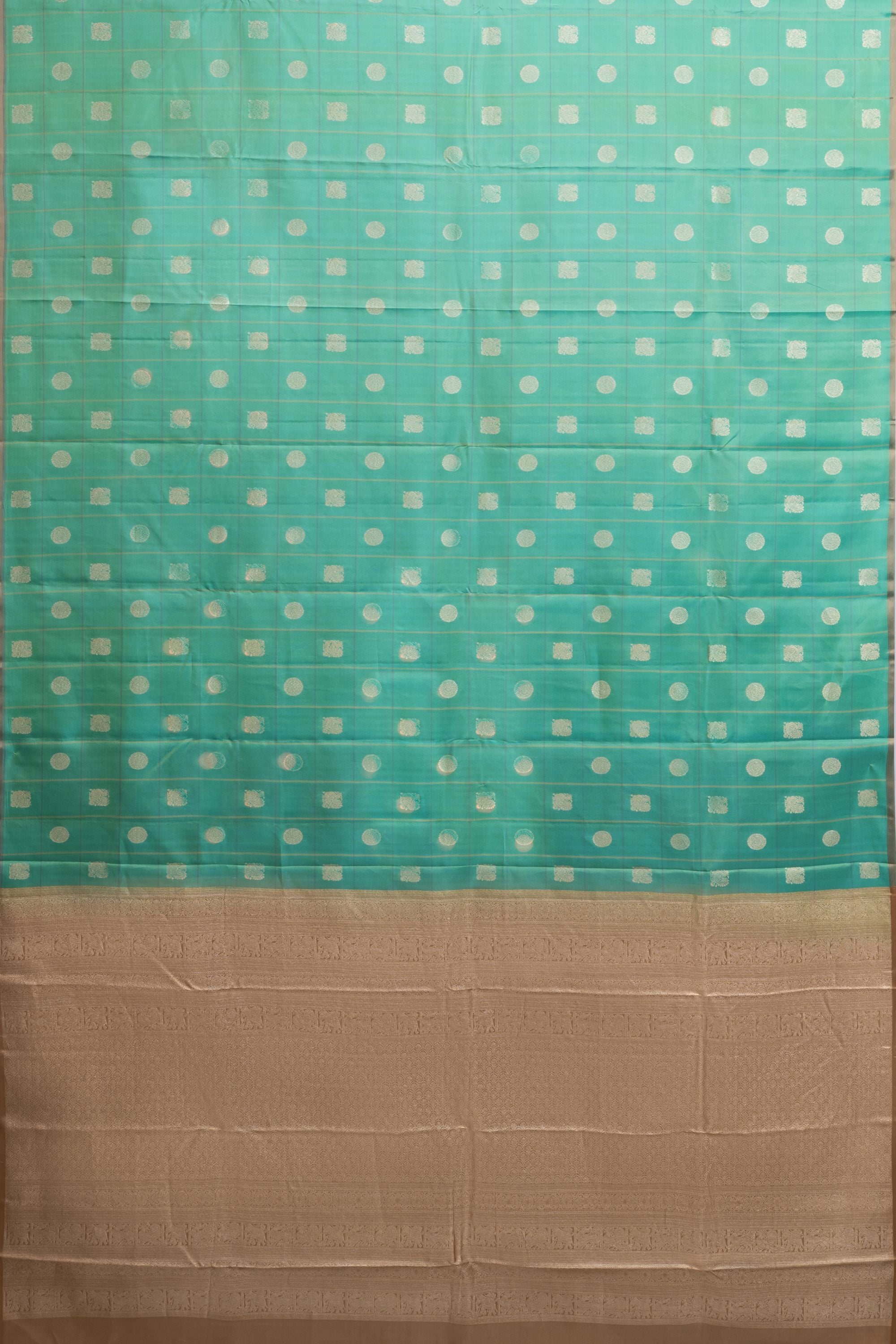 Two-Toned Green Pure Silk Kanjivaram Saree