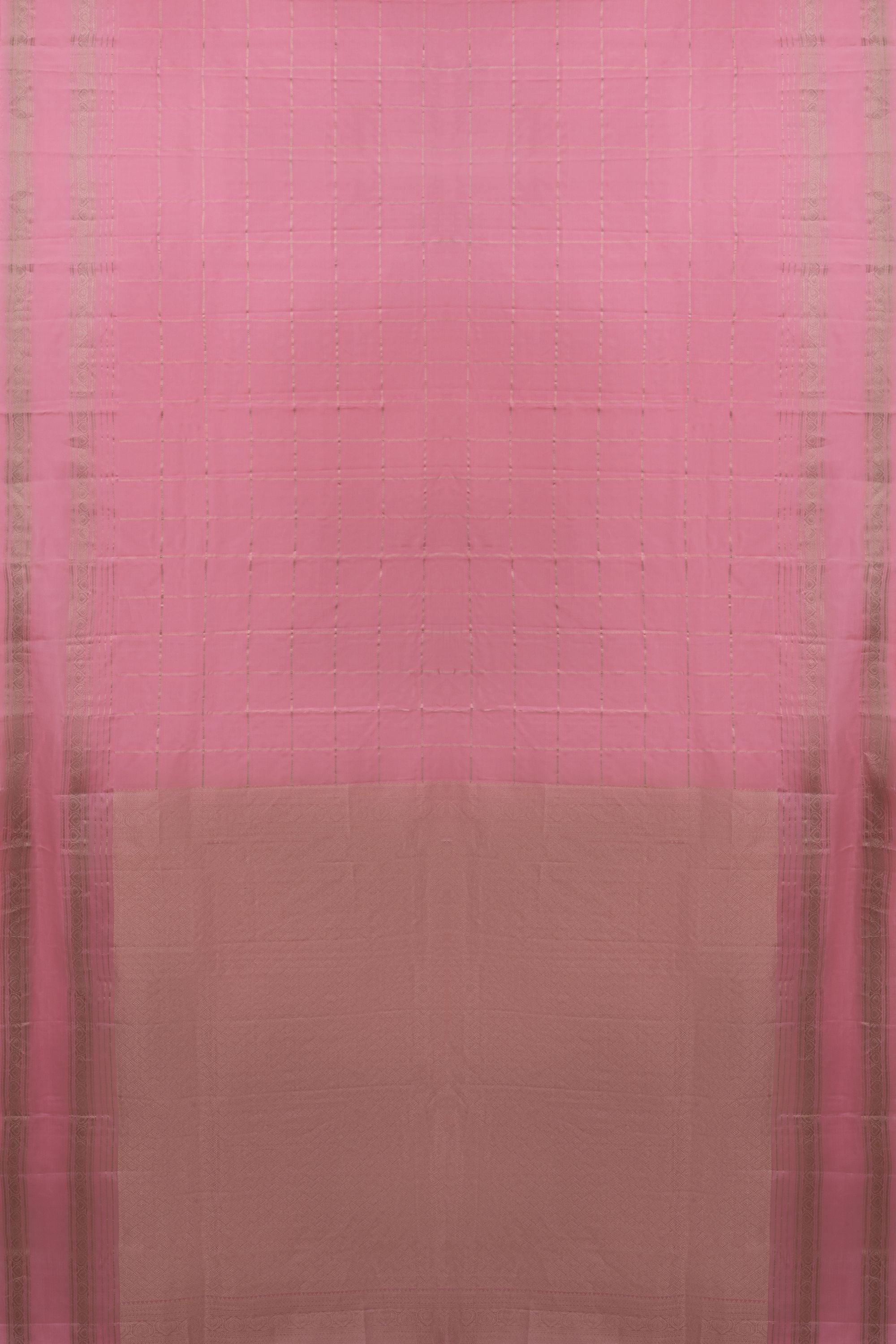 Light Pink Pure Silk Kanjivaram Saree