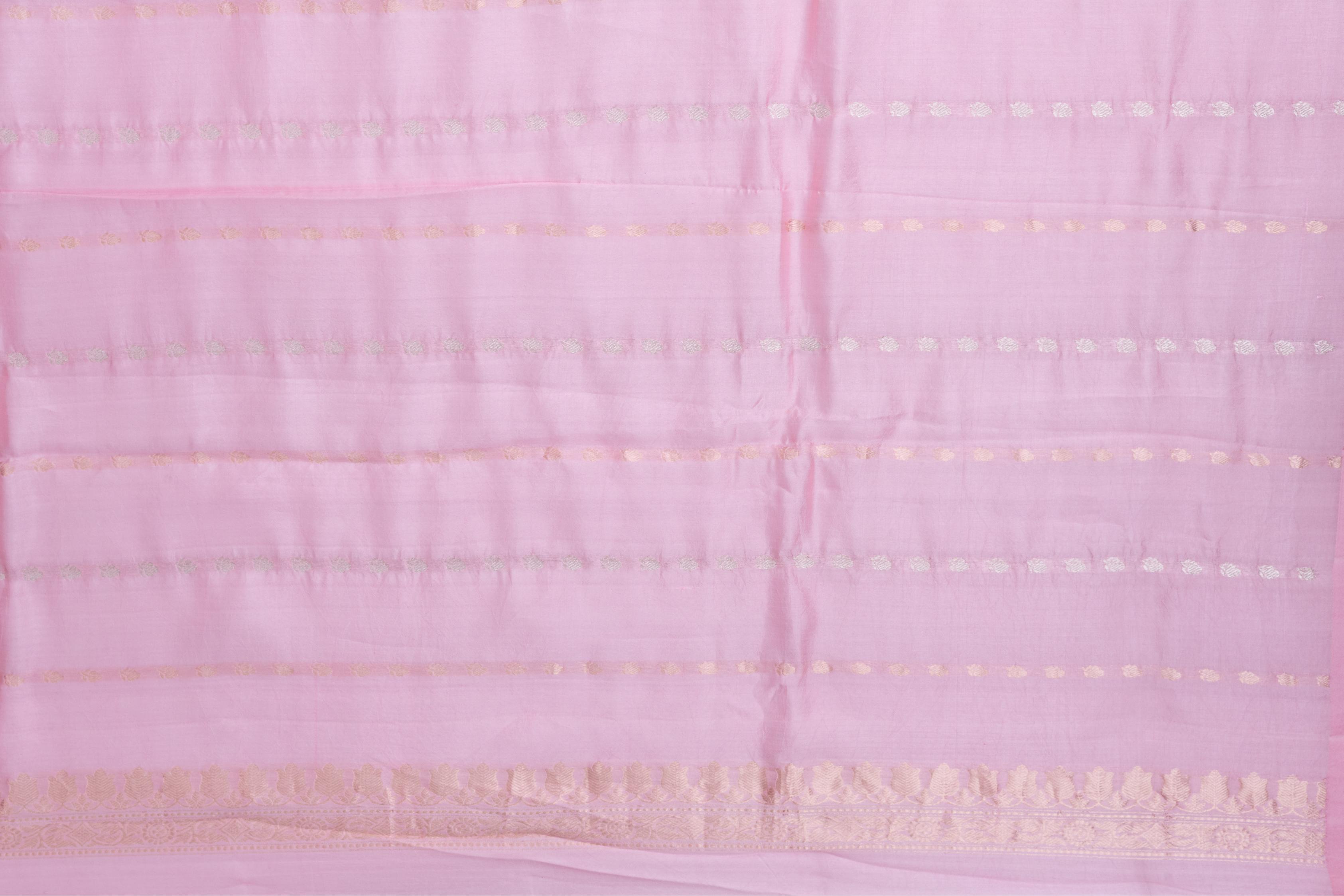 Light Pink Banarasi Dupion Silk Saree