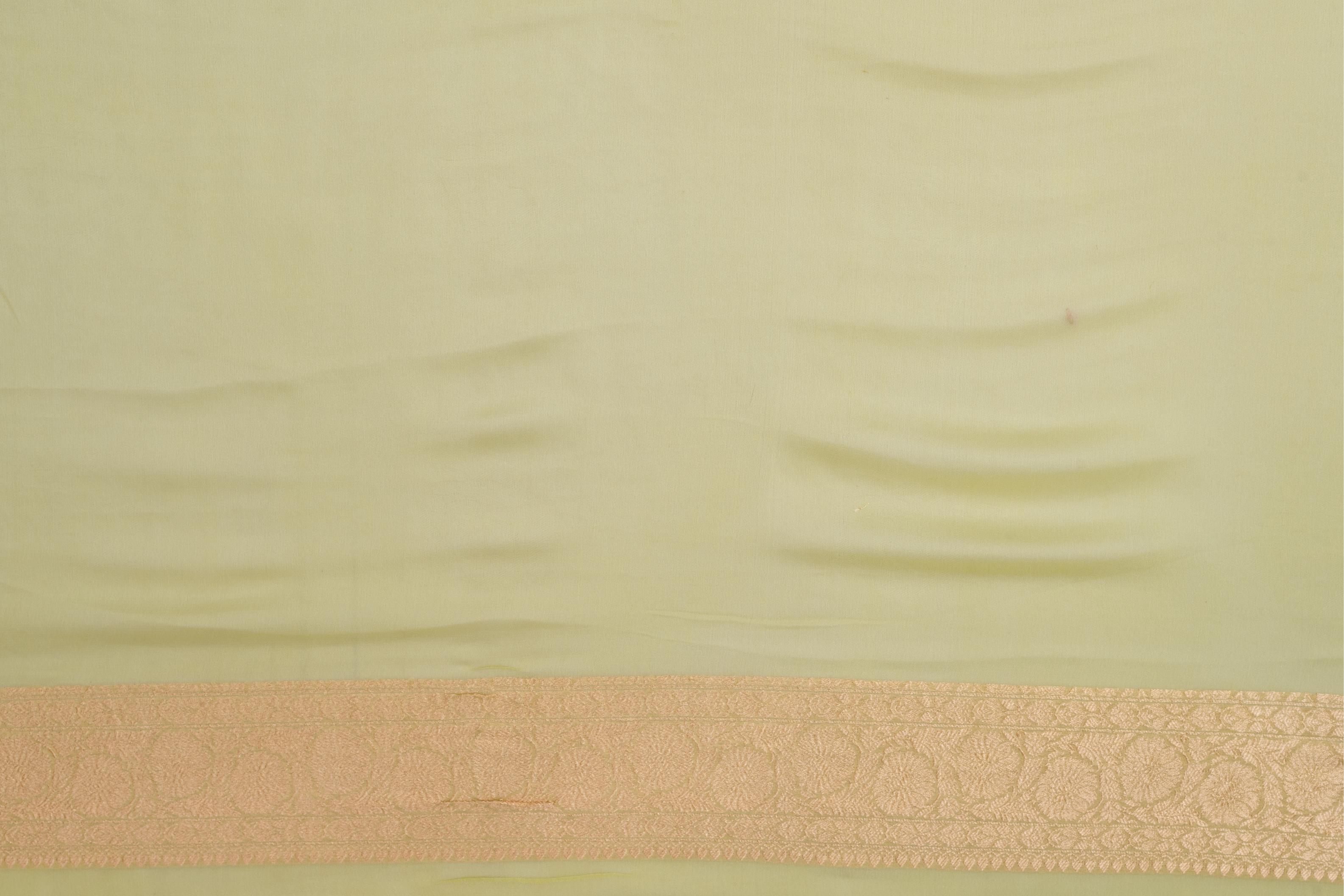 Cardamom Green Khaddi Georgette Saree