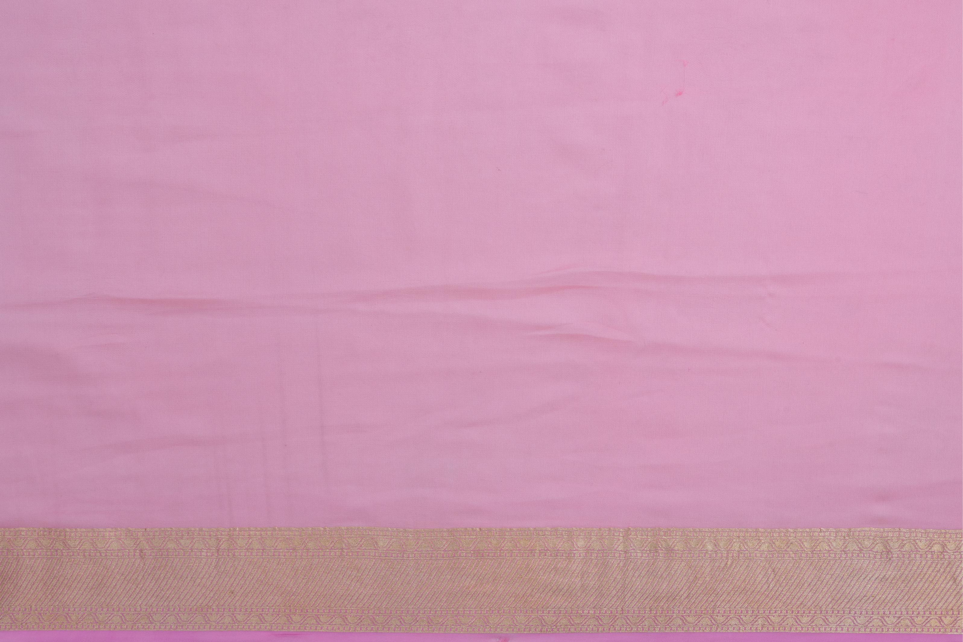 Lilac Pink Khaddi Georgette Saree