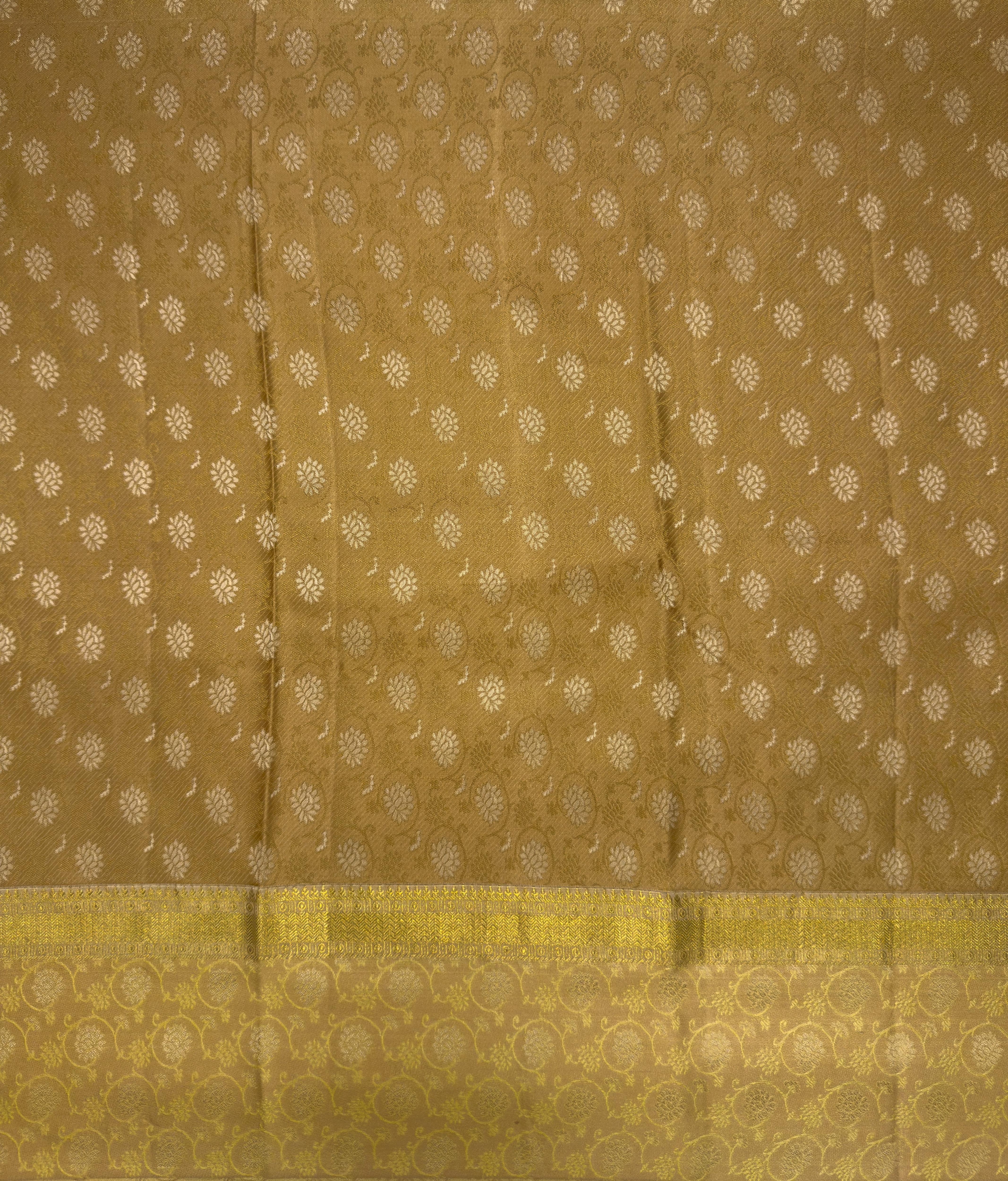 Mint Candy Green Pure Silk Kanjivaram Saree