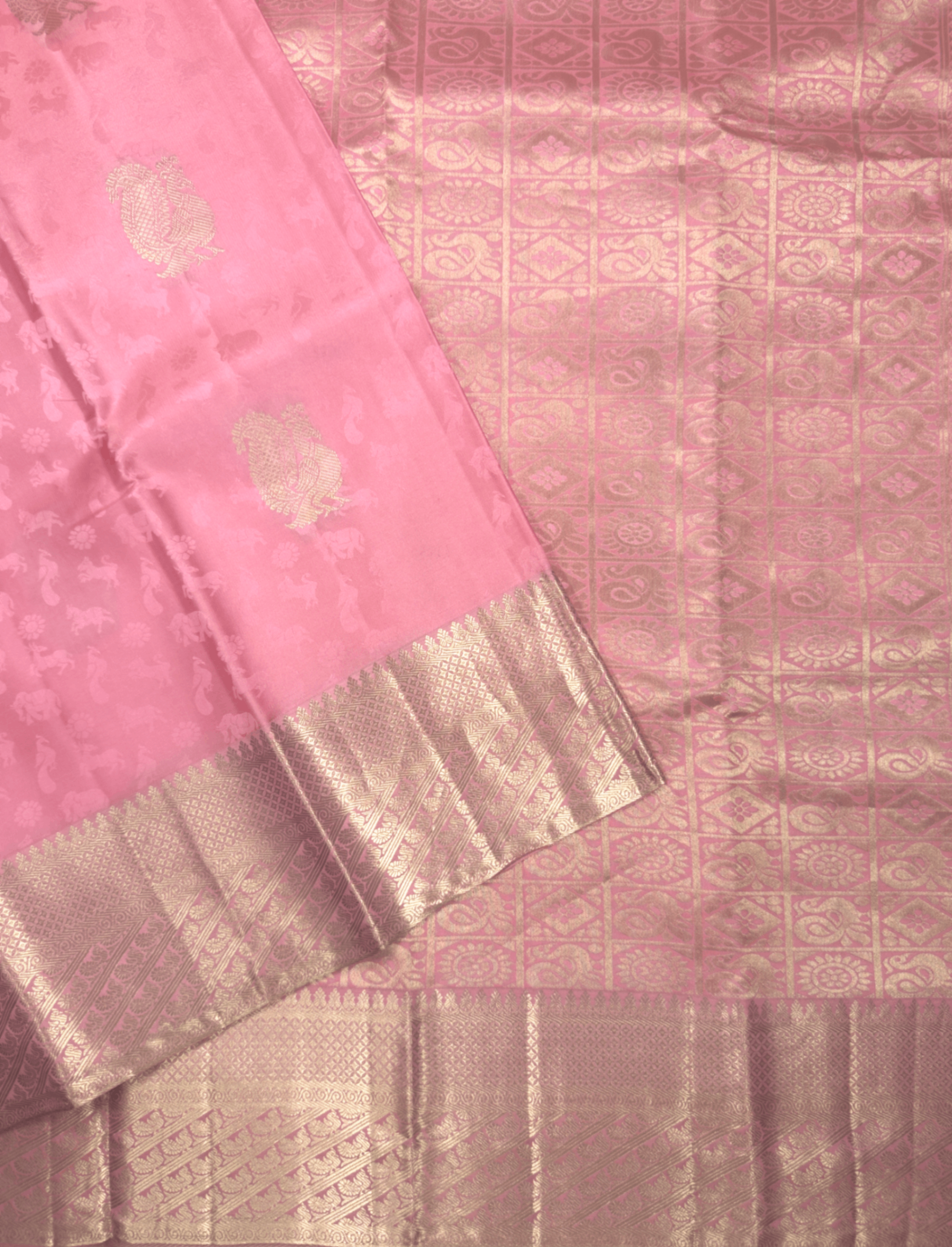Pink Pure Silk Kanjivaram Saree