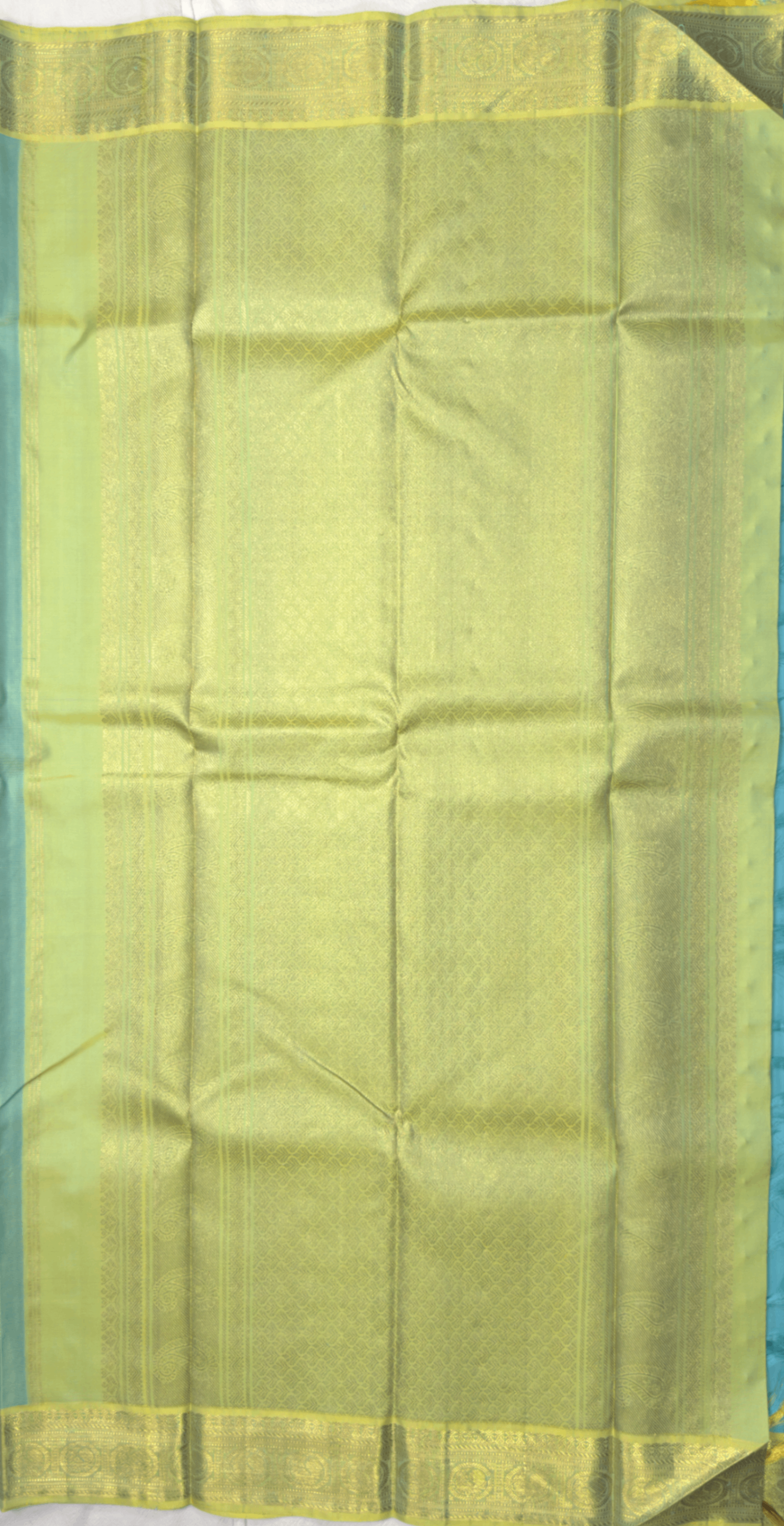Sky Blue Pure Silk Kanjivaram Saree