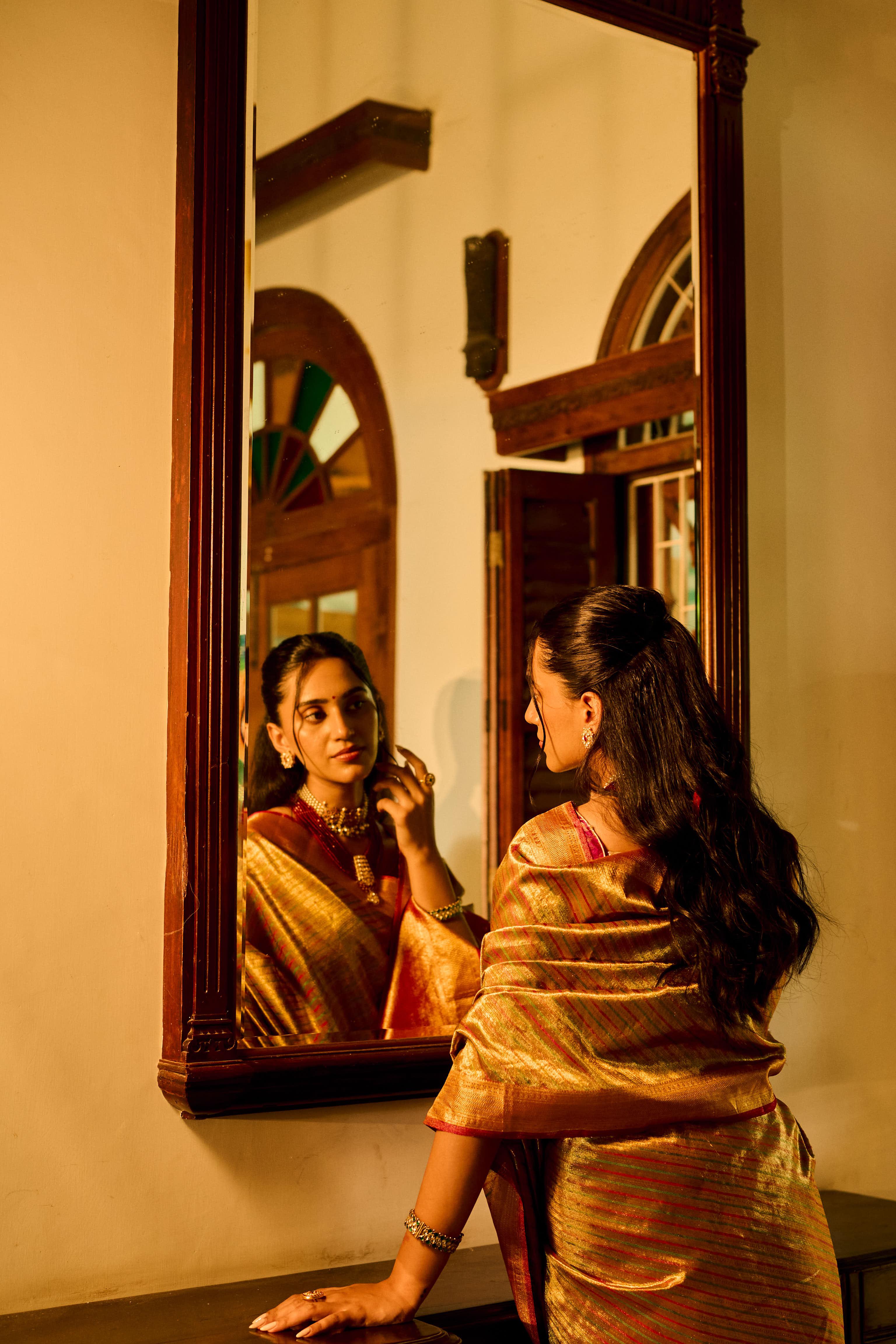 Tissue Gold Pure Zari Pure Silk Kanjivaram Saree